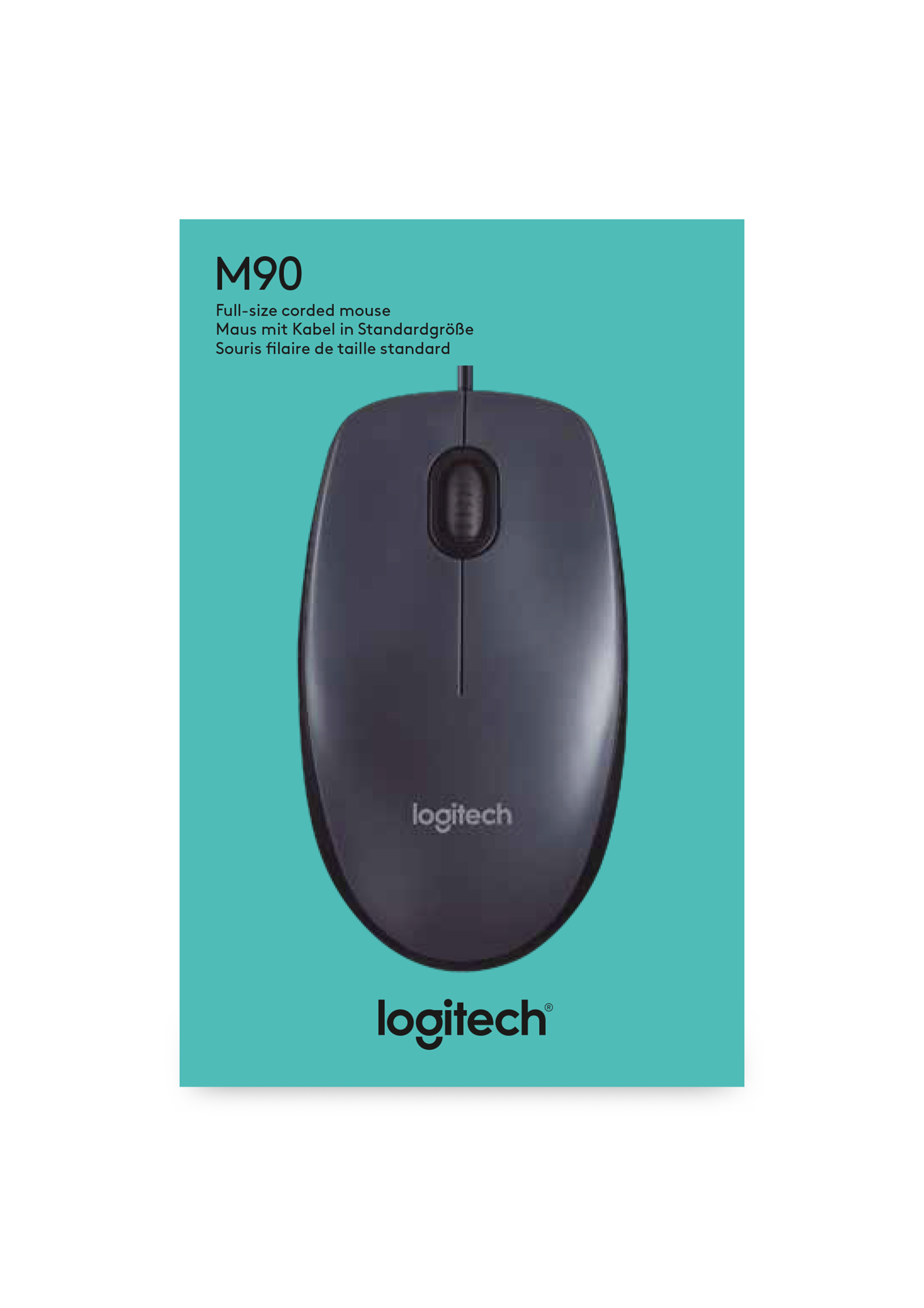 Logitech Souris filaire M90 Grise - flash vidéo