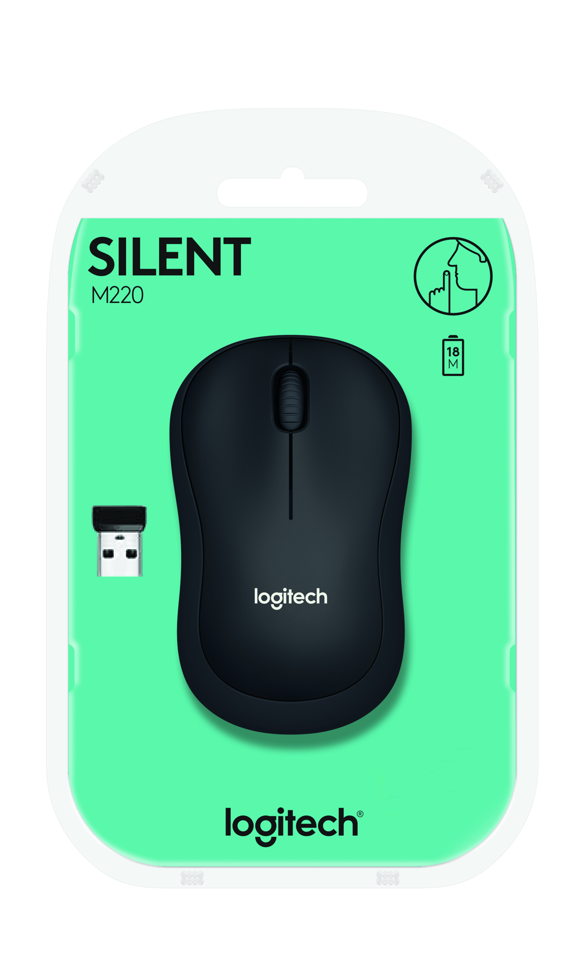 Logitech Souris sans fil silencieuse M220 Noire - flash vidéo