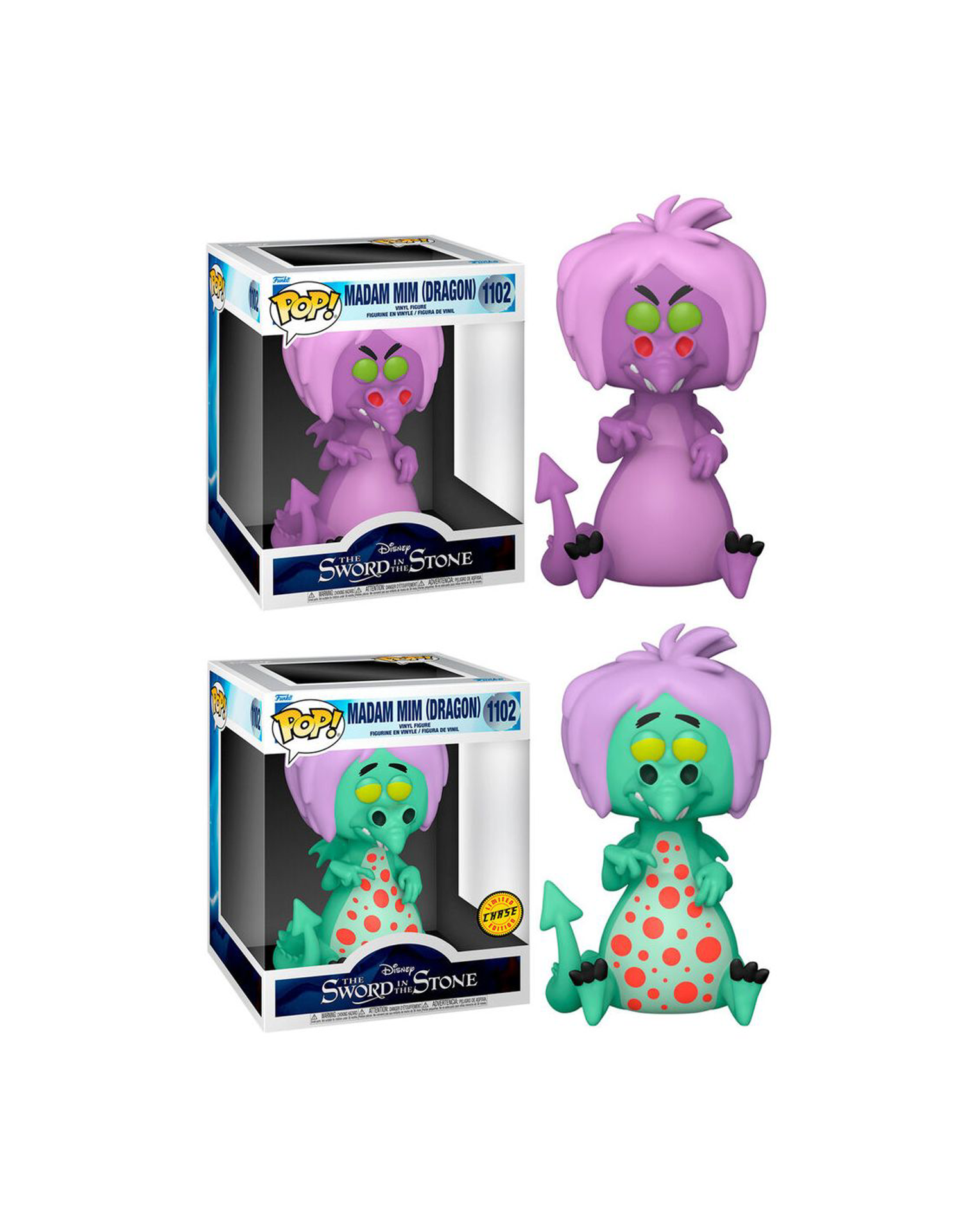 Funko Pop! Disney: The Sword in the Stone - Madam Mim as Dragon 6" w/Chase - flash vidéo
