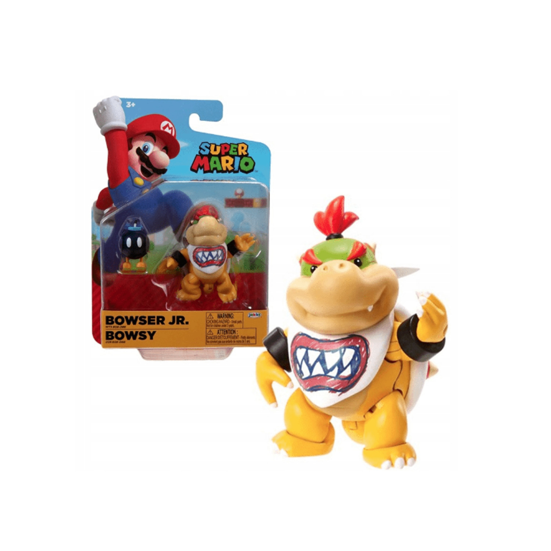 Nintendo - Super Mario Figurine Bowser Junior avec Bob-Omb Edition Limitée 6.5 cm - flash vidéo