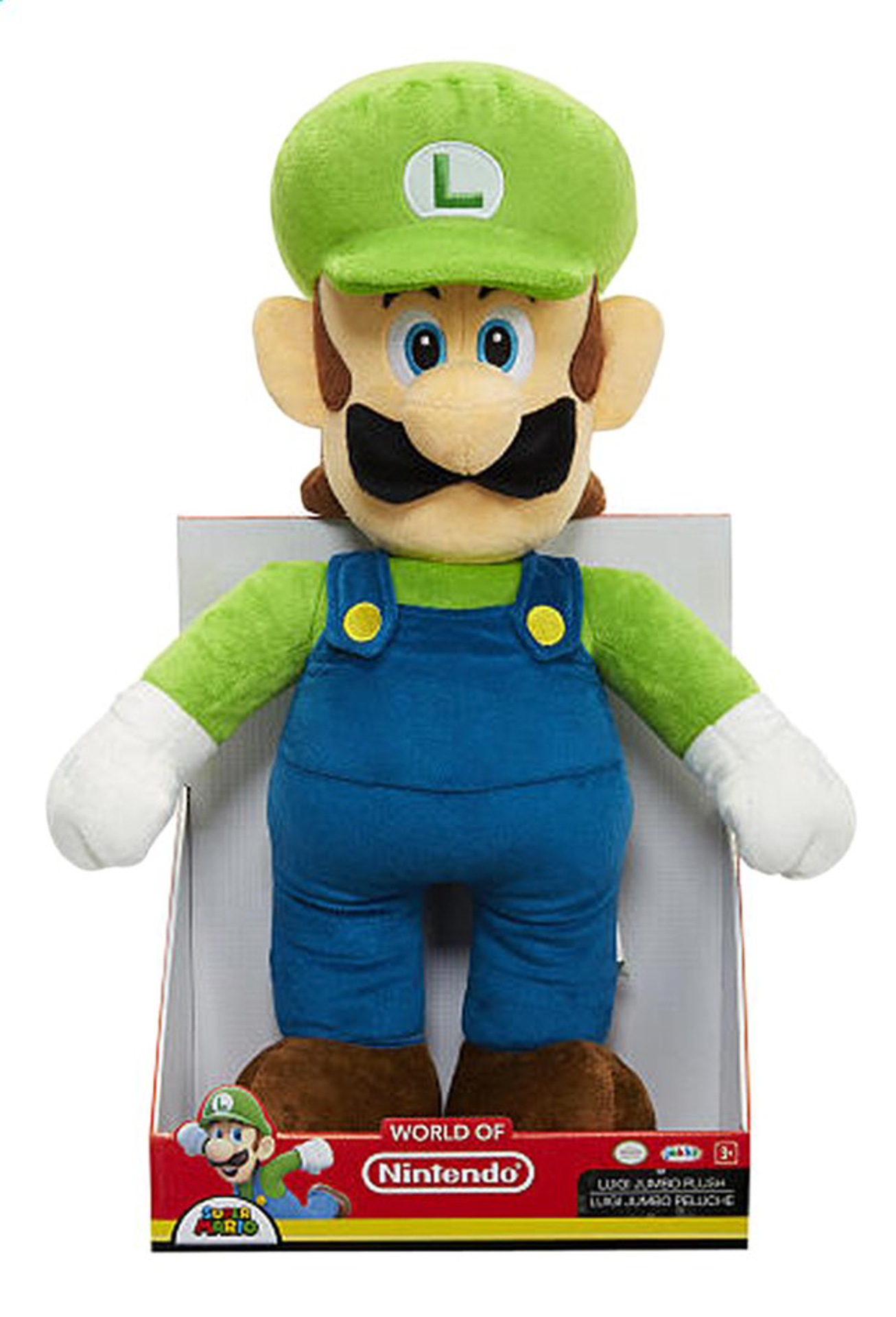 Nintendo - Super Mario Peluche Luigi 30 cm - flash vidéo