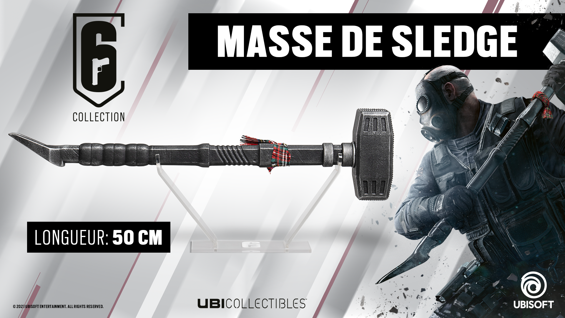 Ubicollectibles Six Collection Réplique Masse de Sledge 50 cm - flash vidéo