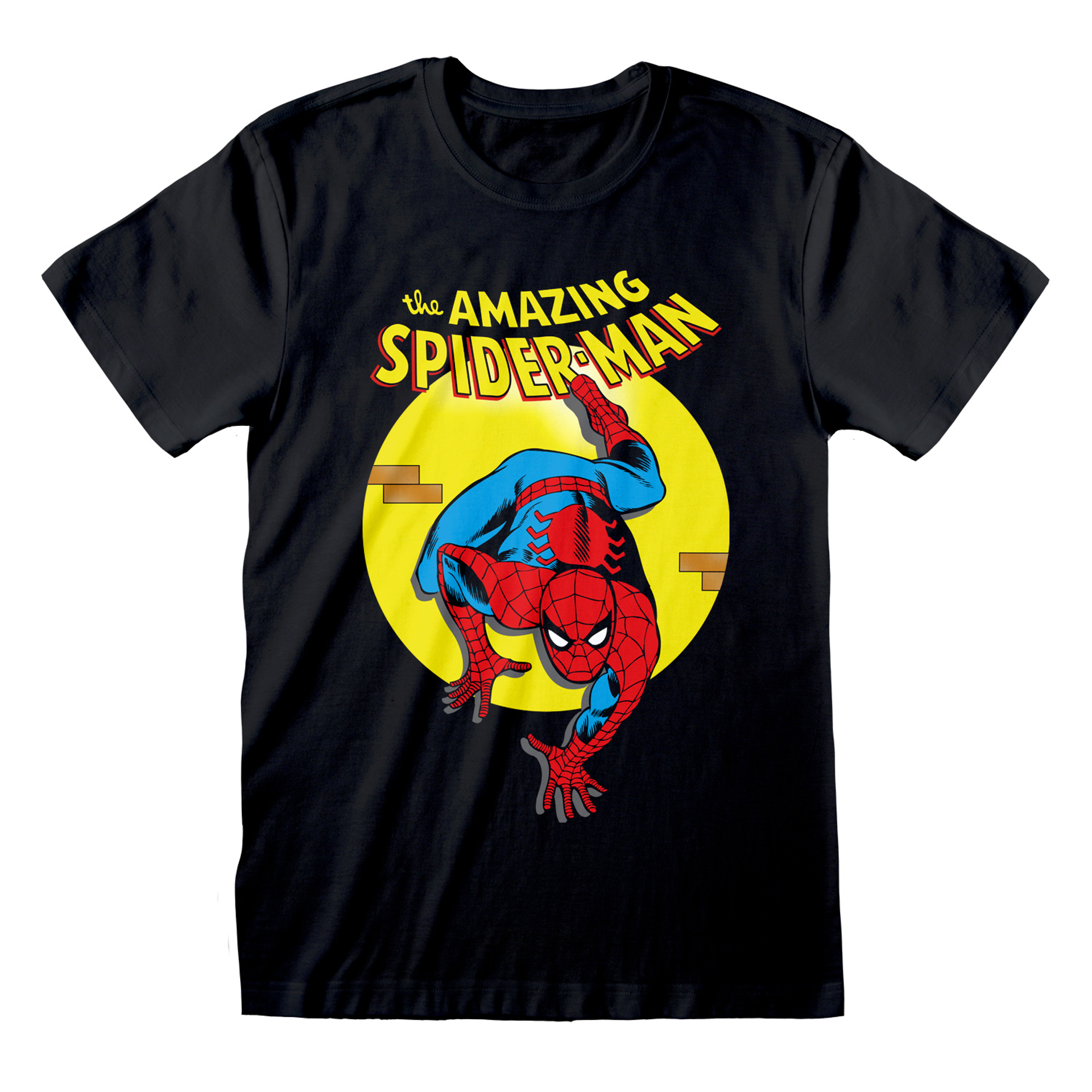 Marvel - T-shirt unisexe Noir Comic Book The Amazing Spider-Man - S - flash vidéo
