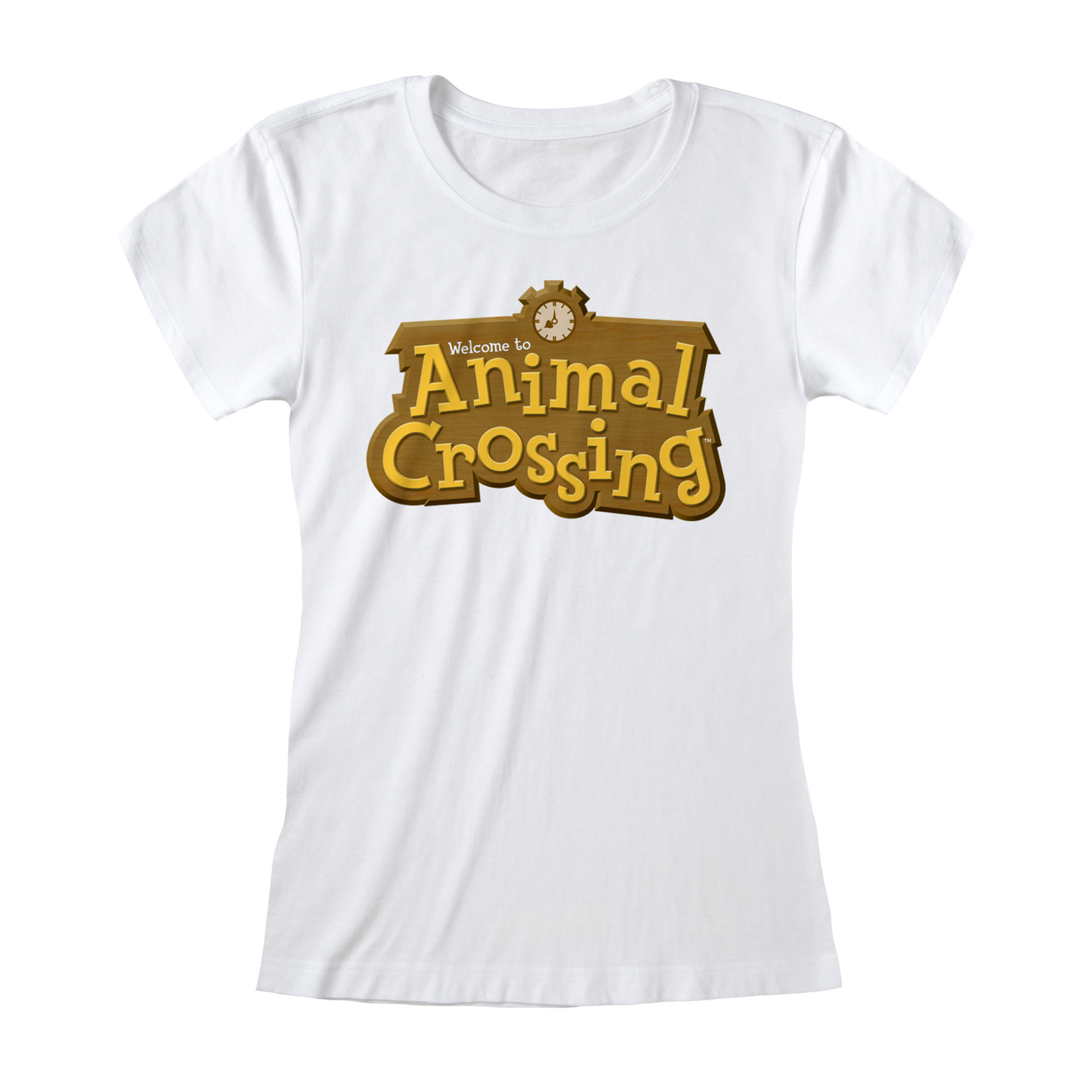 Nintendo - T-Shirt ajusté Blanc Logo 3D Animal Crossing - L - flash vidéo