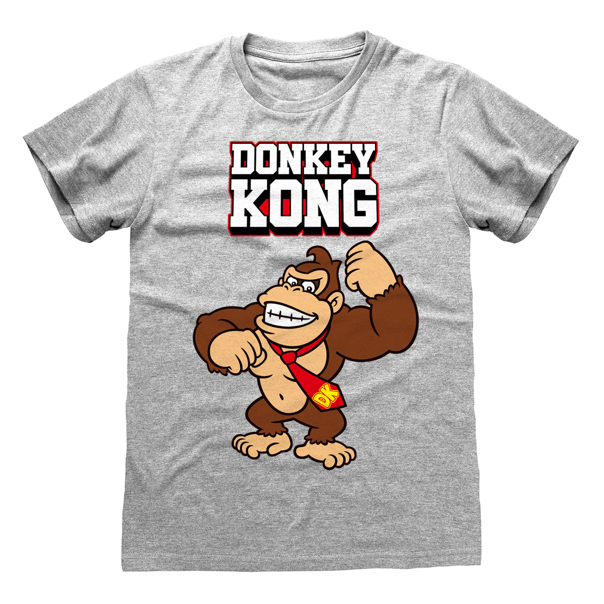 Nintendo - T-Shirt unisexe Gris chiné Briques de Donkey Kong - XL - flash vidéo