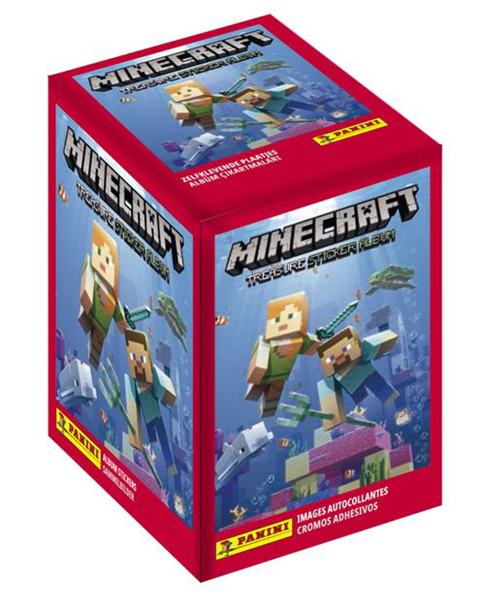 Panini - Minecraft Pochette 5 Stickers Boite de 50 - flash vidéo