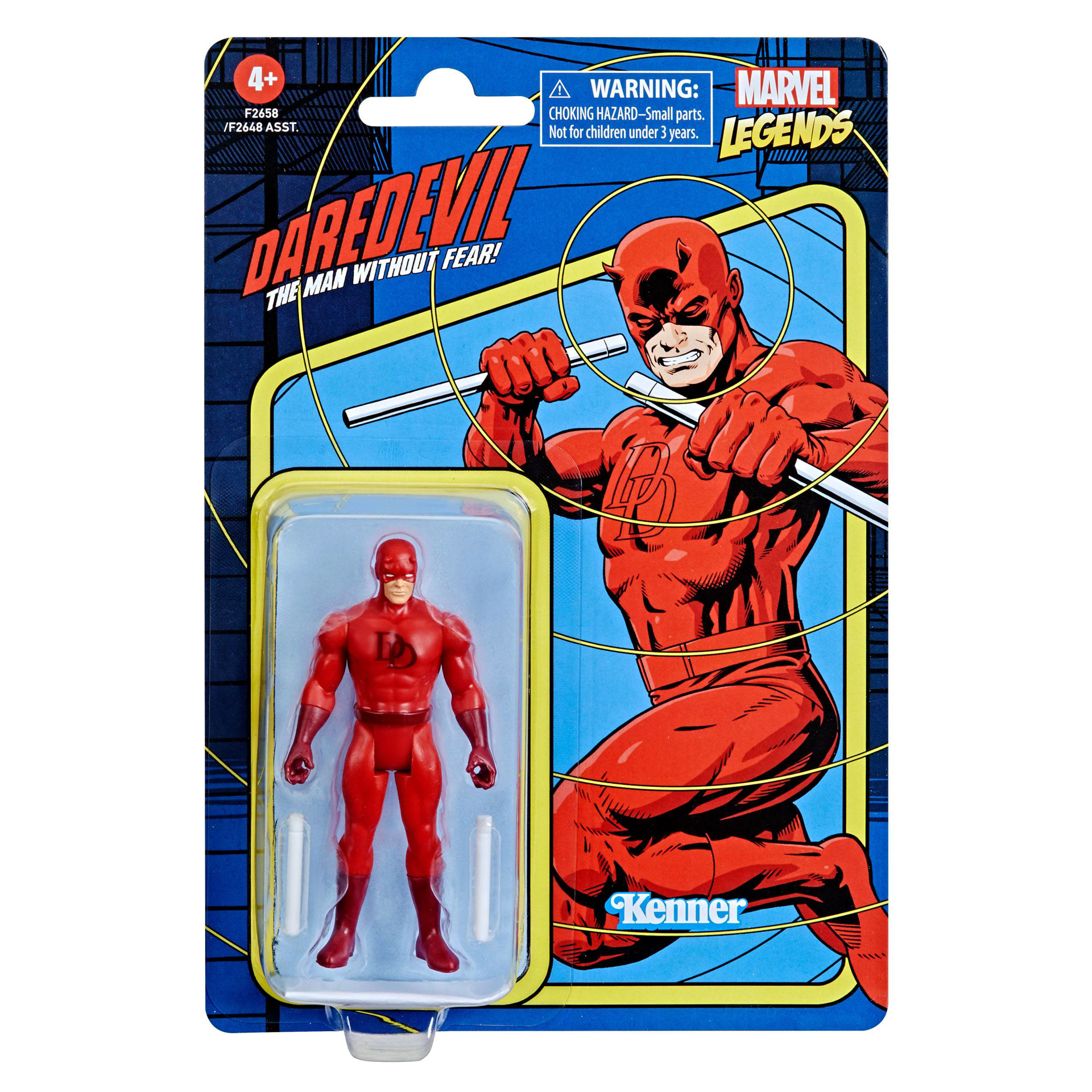 Marvel Legends Series - Retro Collection - Figurine d'action Daredevil 10cm - flash vidéo