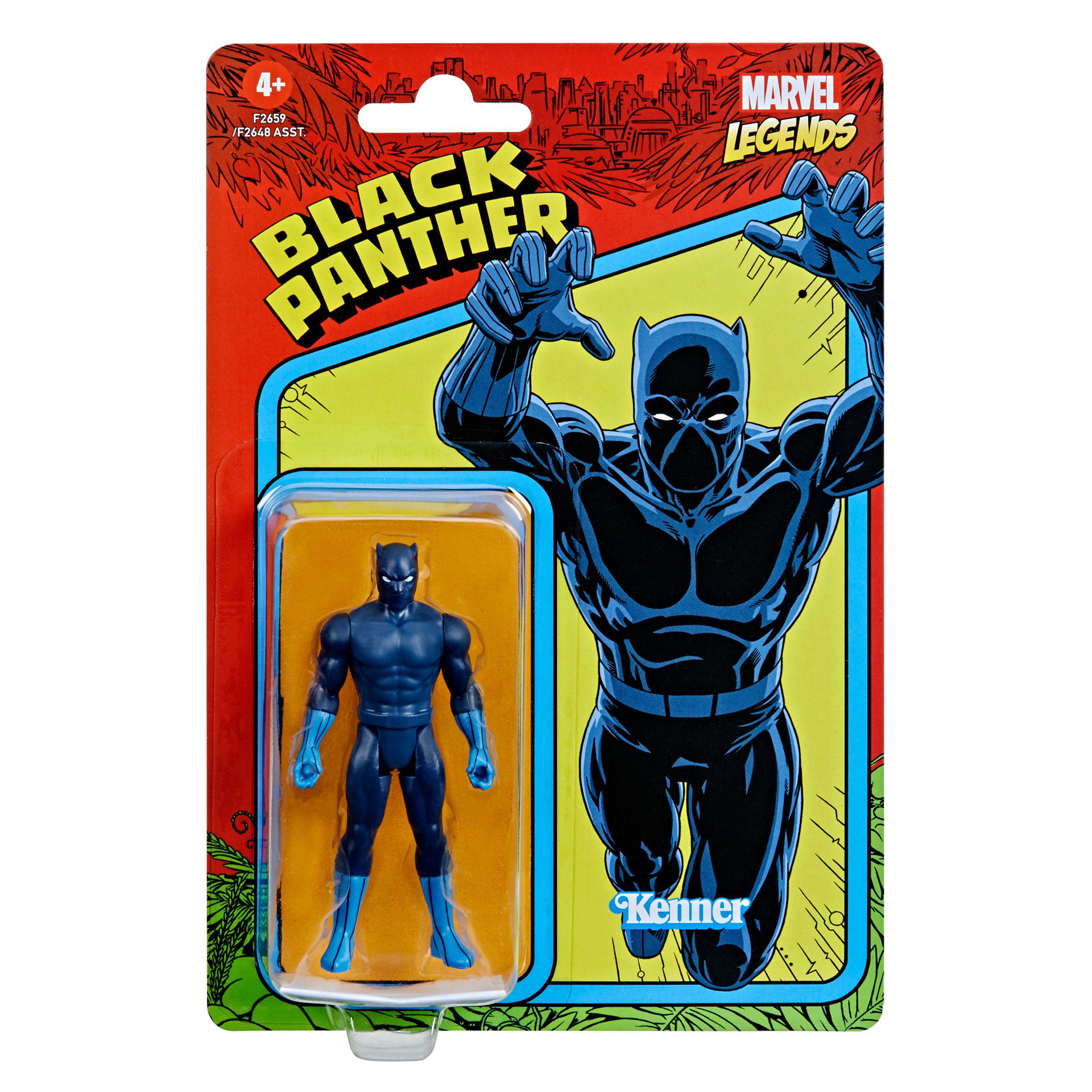 Marvel Legends Series - Retro Collection - Figurine d'action Black Panther 10cm - flash vidéo