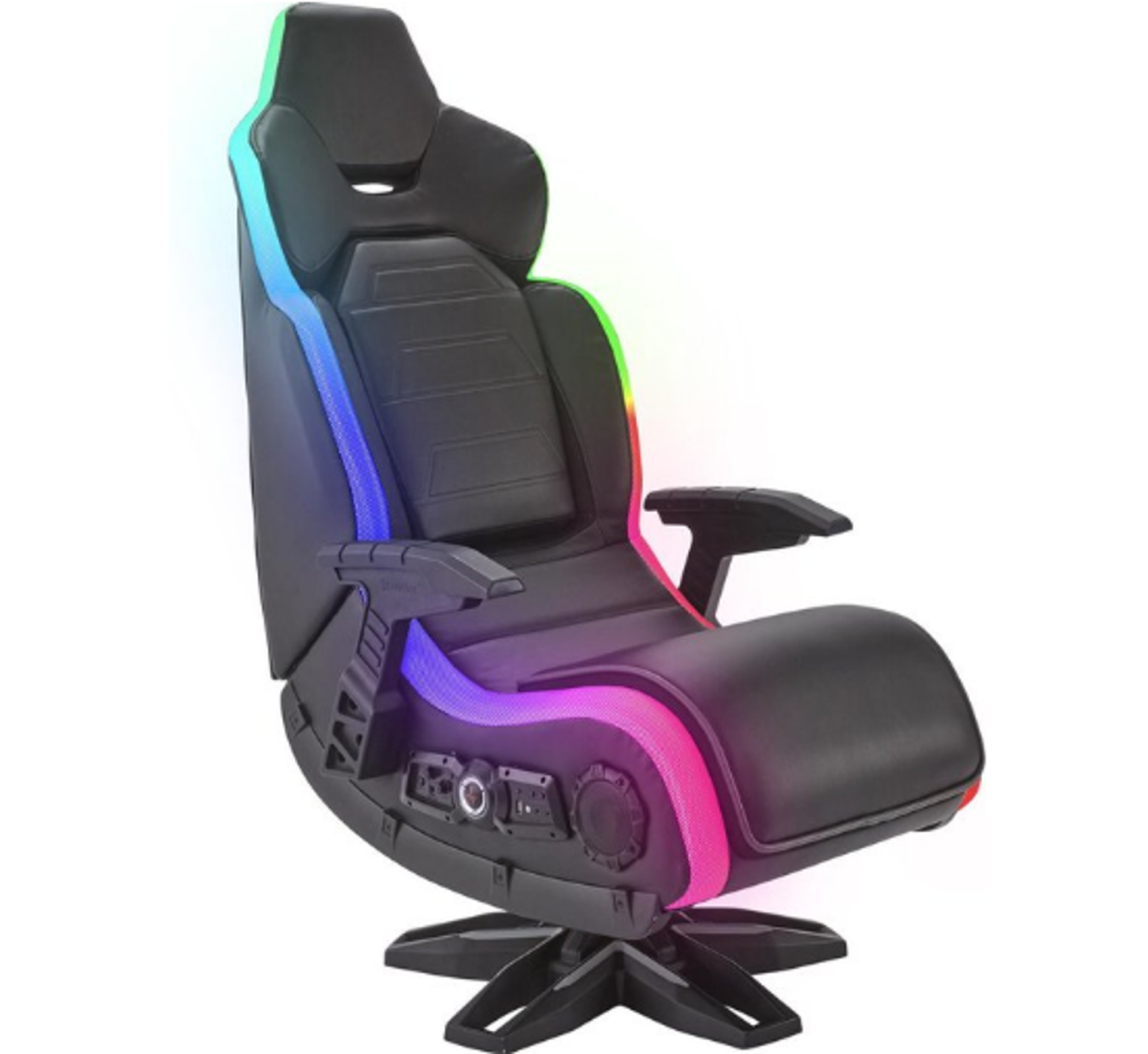 X Rocker - Evo Elite 4.1 Multi-Stereo Audio Gaming Chair with Vibrant RGB LED Lighting - flash vidéo
