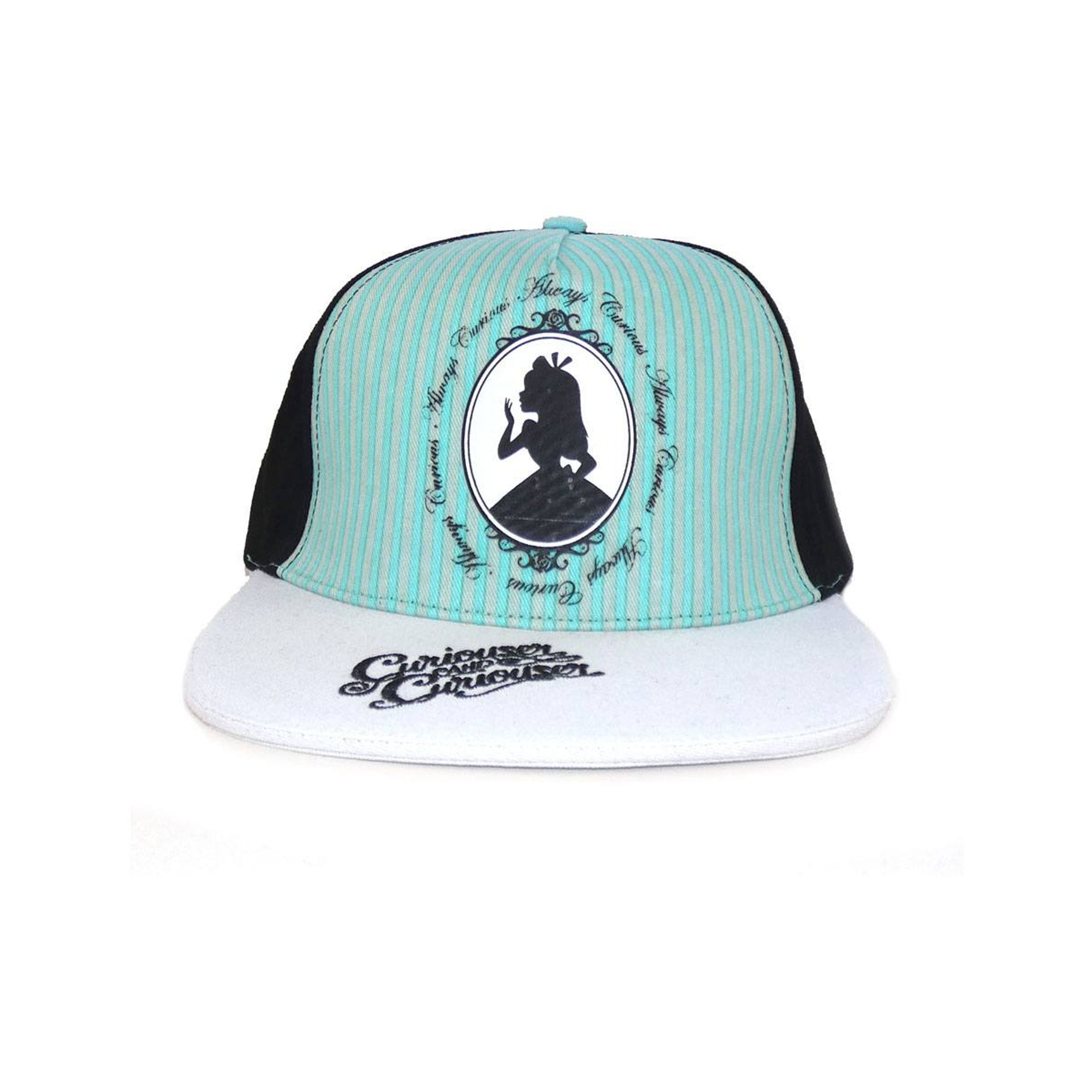 Disney - Casquette Snapback Noire et Turquoise Alice au pays des merveilles Curieuse - flash vidéo
