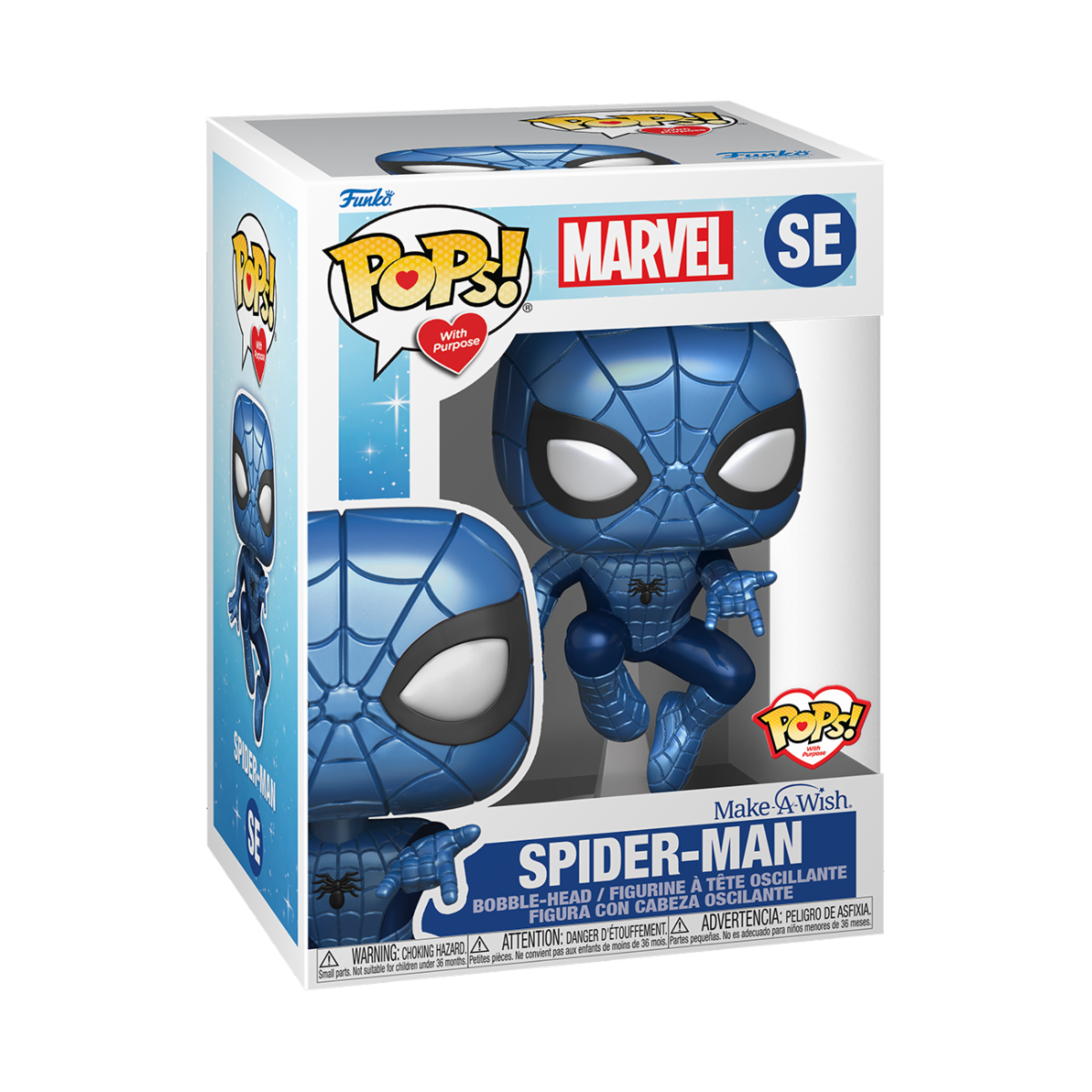 Funko Pop! Marvel: Make a Wish 2022 - Spider-Man (Metallic) - flash vidéo
