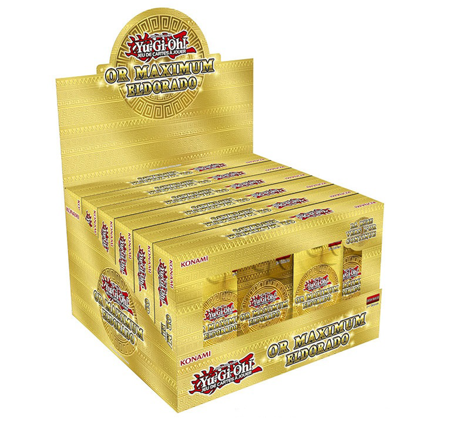 Yu-Gi-Oh! JCC - Display de Set de Collectionneur Or Maximum : Eldorado Edition de réimpression (6 Lid Boxes) - flash vidéo