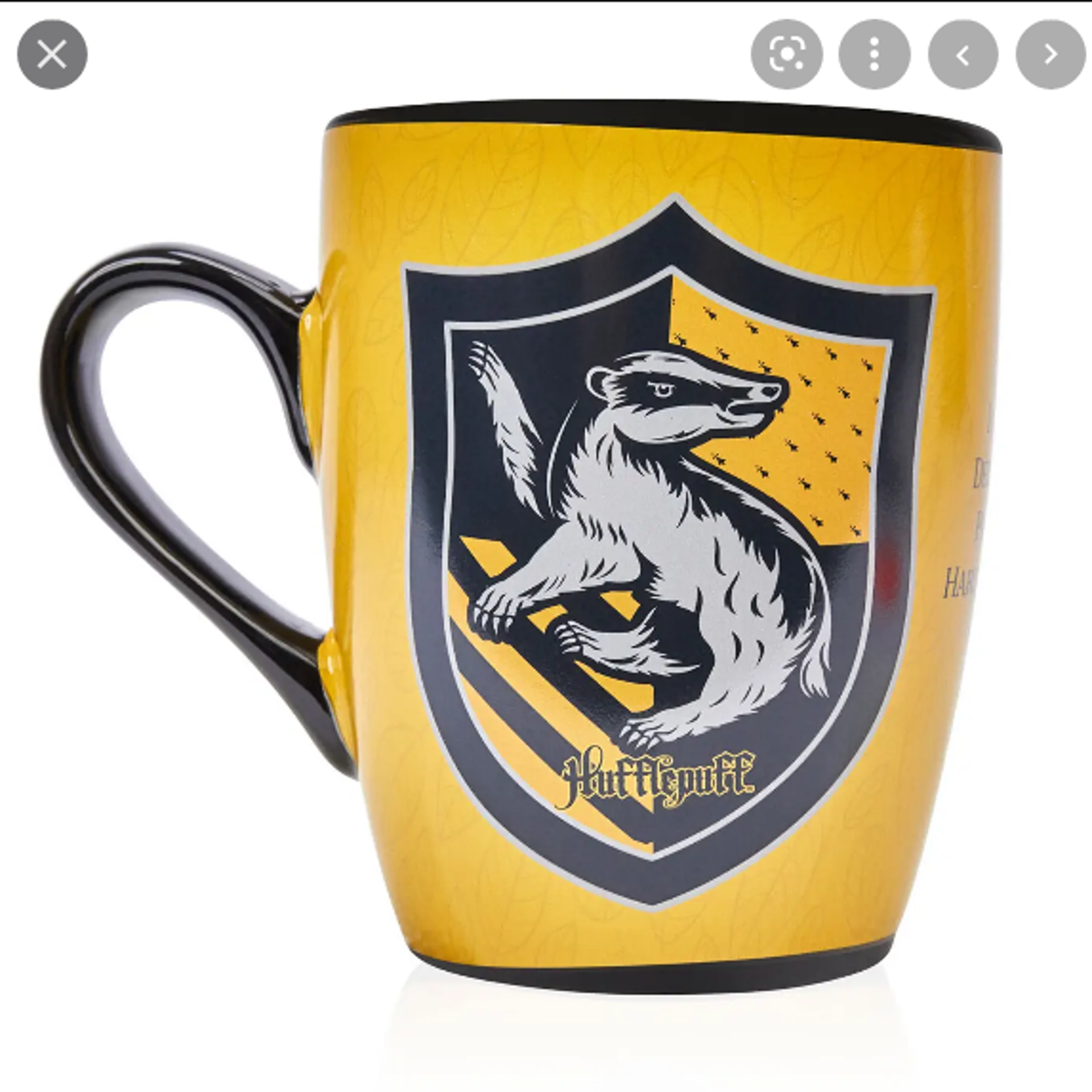 Harry Potter - Mug thermoréactif de la cérémonie de répartition Poufsouffle - flash vidéo