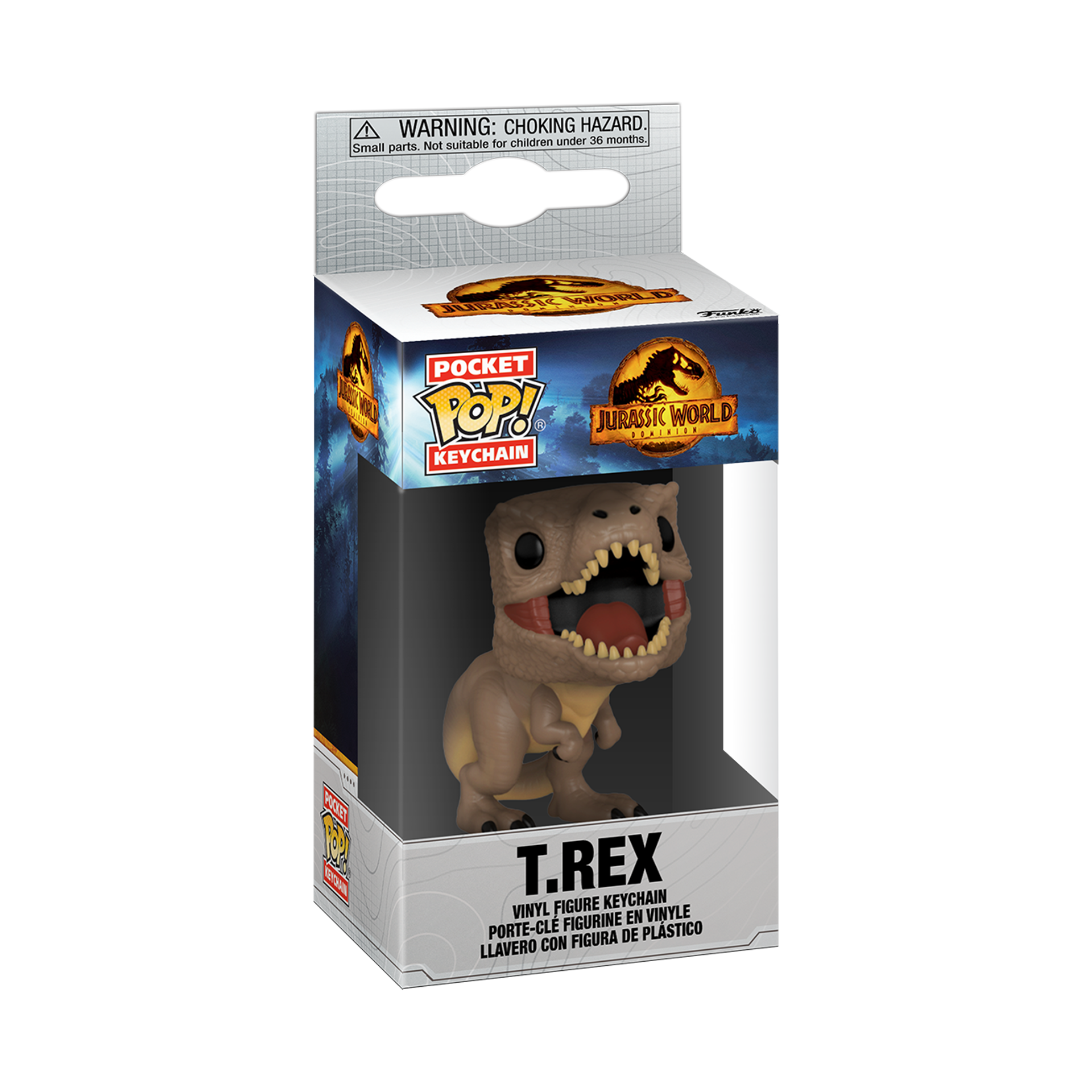 Funko Pocket Pop! Keychain: Jurassic World: Dominion - T.Rex - flash vidéo