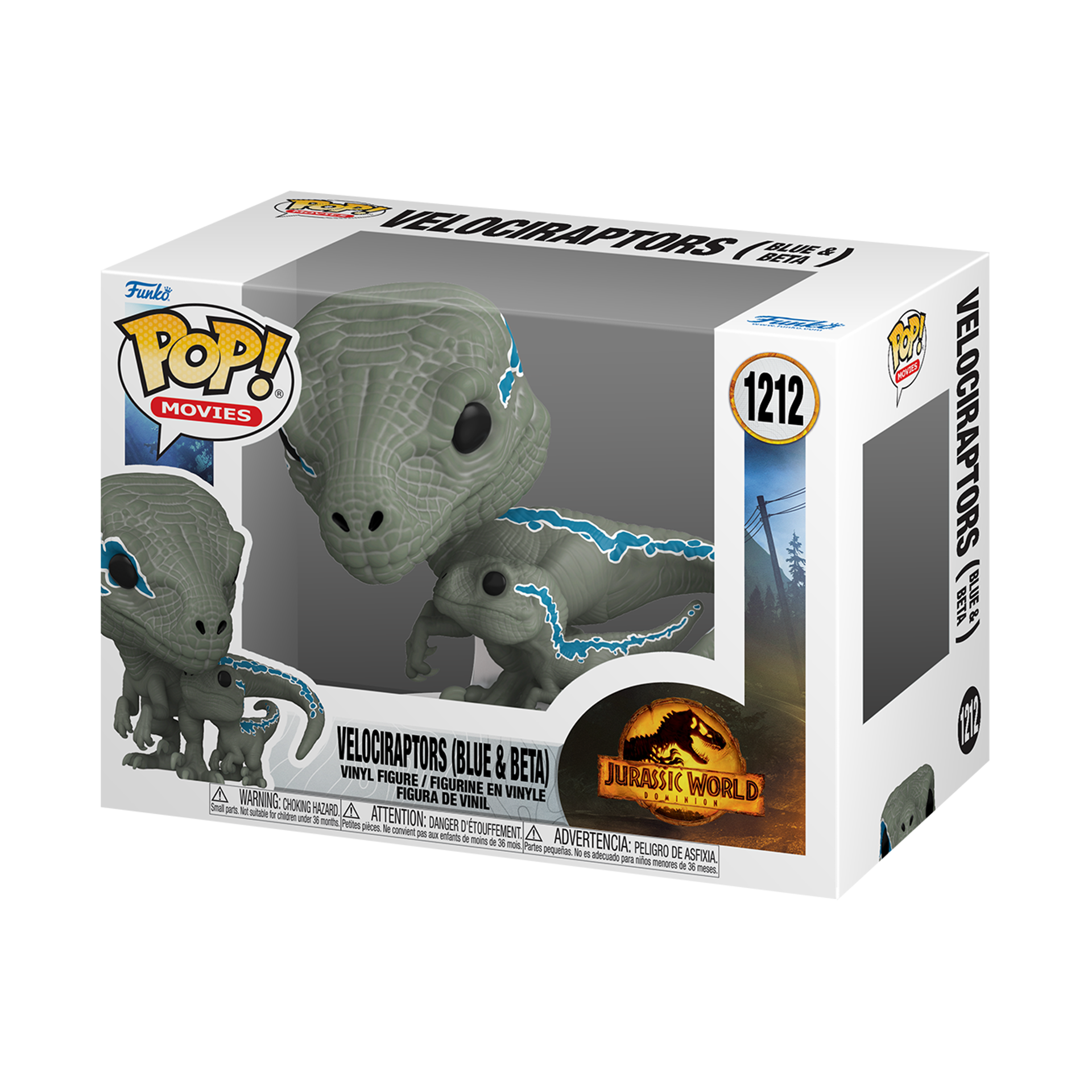 Funko Pop! Movies: Jurassic World: Dominion - Velociraptors (Blue & Beta) - flash vidéo
