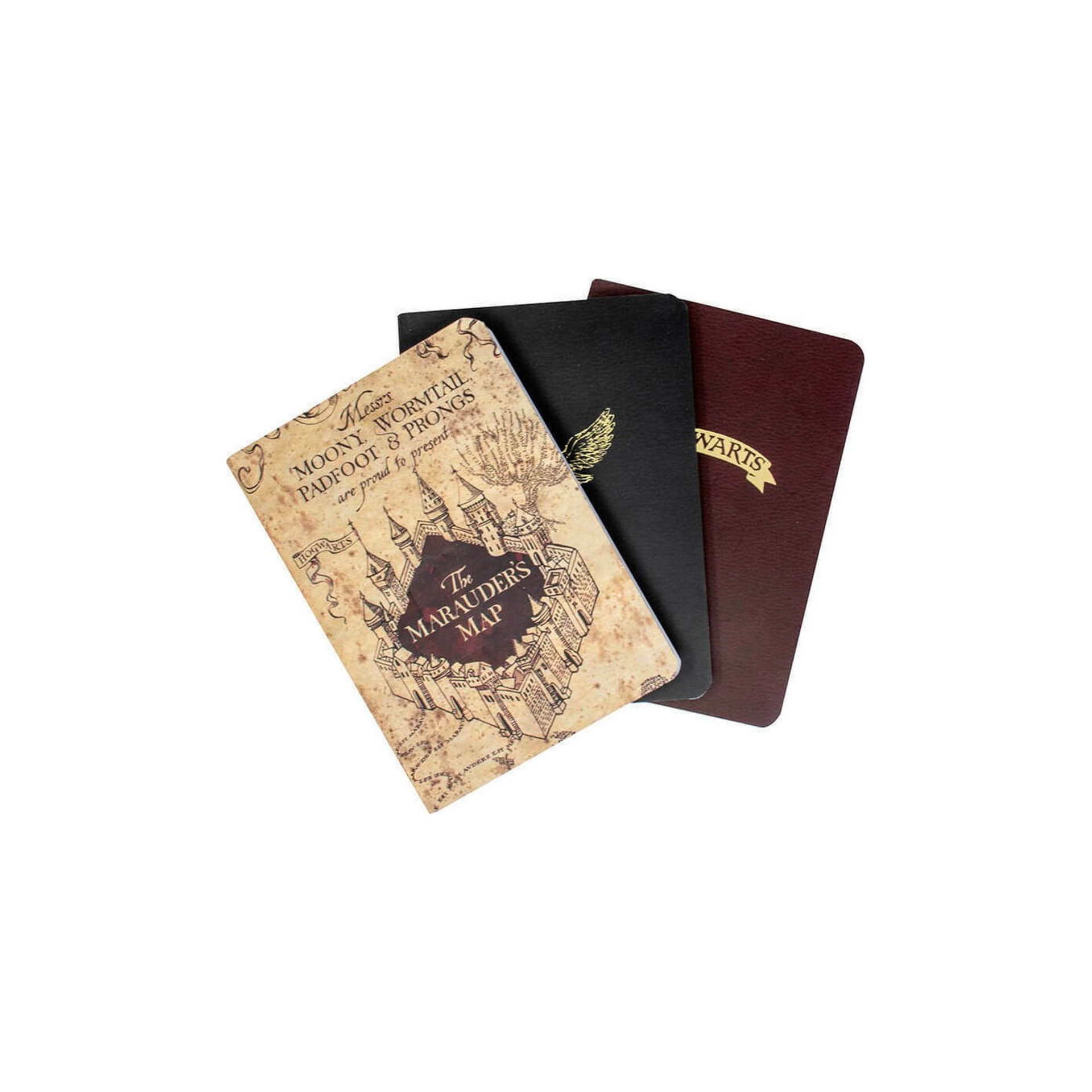 Harry Potter - Pack de 3 Cahiers A6 - Icônes & Carte - flash vidéo