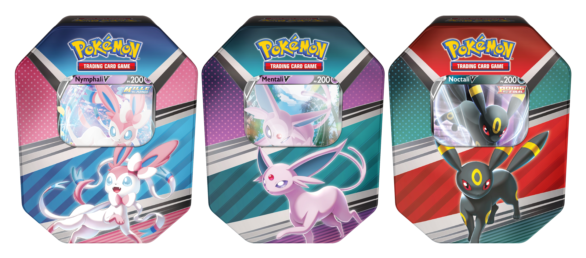 Pokémon JCC - Boîte Héros-V Évolutions d'Évoli (Mentali-V / Noctali-V / Nymphali-V - 1x Boite aléatoire) - flash vidéo