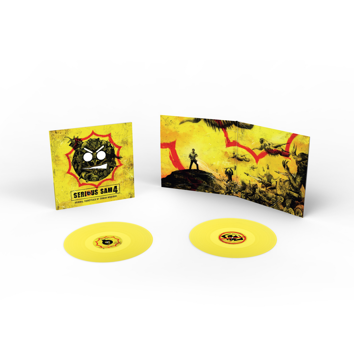 Serious Sam 4 Video Game Soundtrack - 2-LP Tanslucent Yellow Vinyl