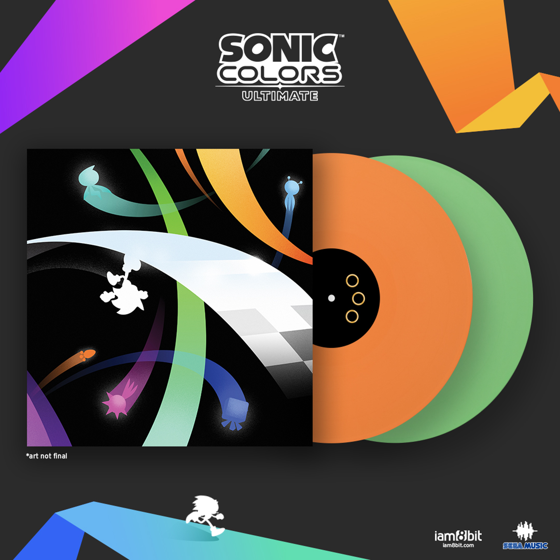 Sonic Colors Ultimate Video Game Soundtrack - 2-LP Random Coloured Vinyl (Orange, Blue, Green or Violet) - flash vidéo