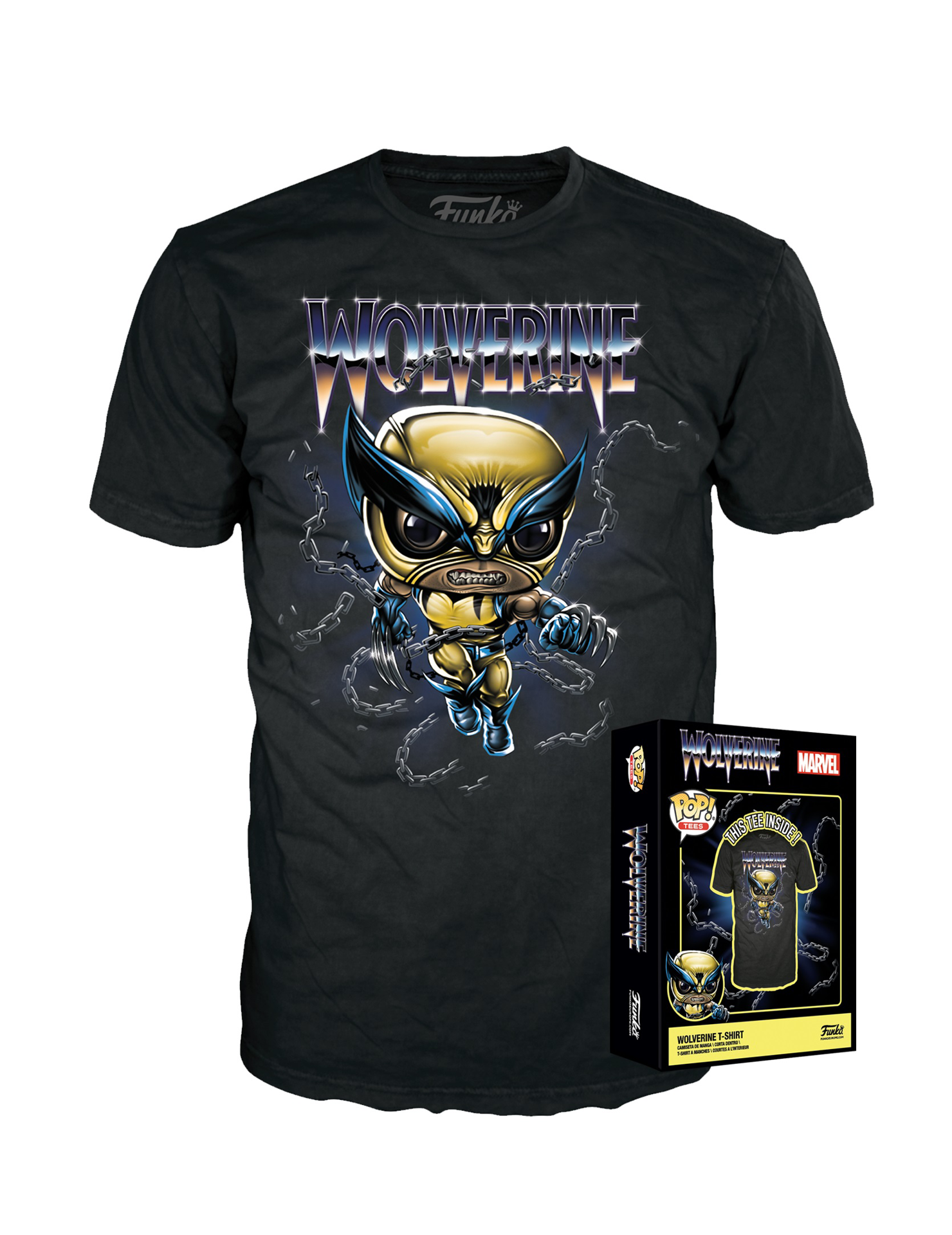 Funko Boxed Tee: Marvel - Wolverine - M - flash vidéo