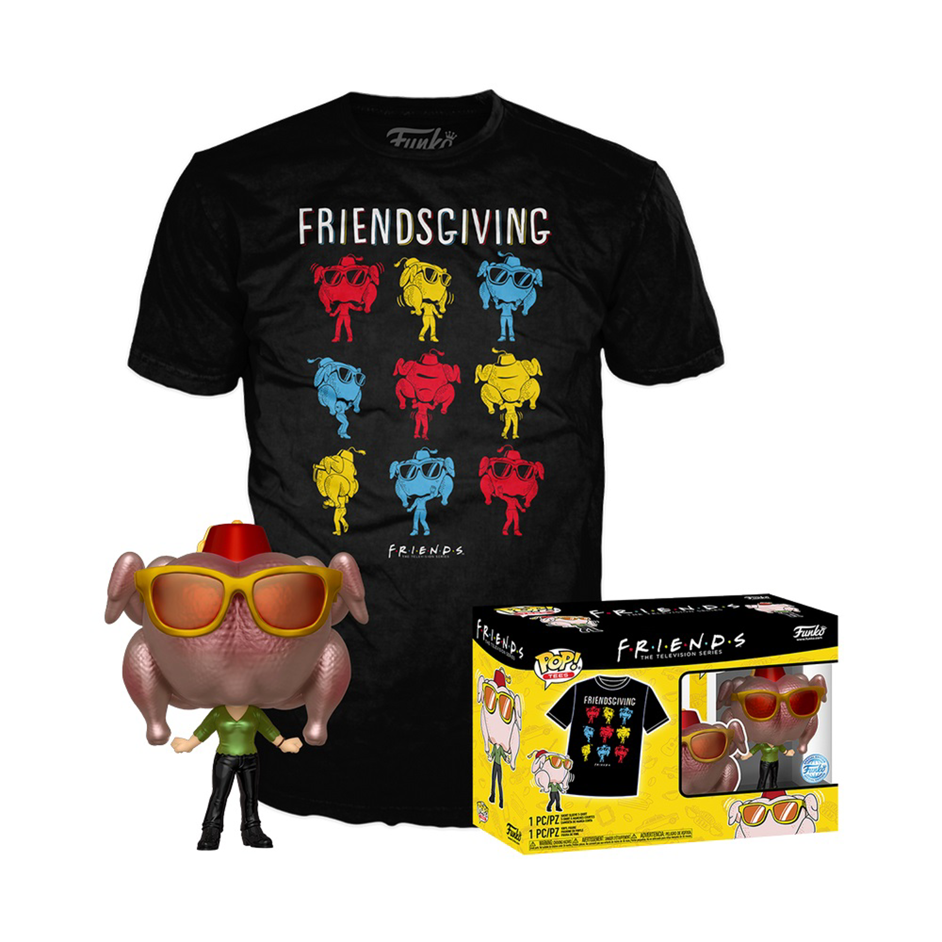 Funko Pop! & Tee: Friends - Monica with Turkey - S - flash vidéo