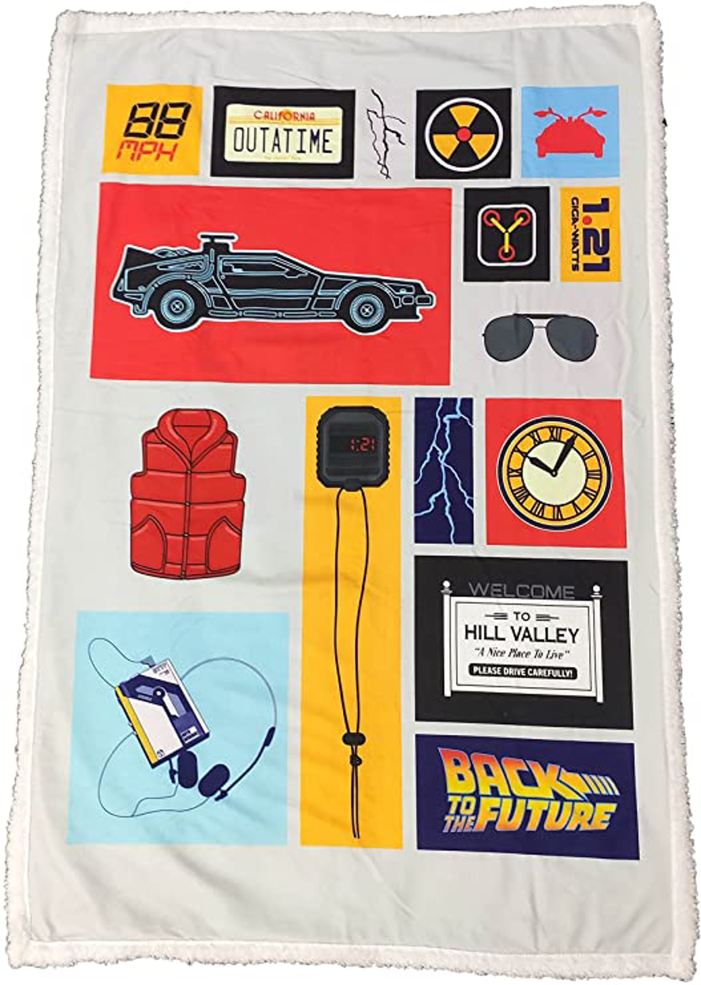 Retour Vers Le Futur - Plaid Sherpa - flash vidéo