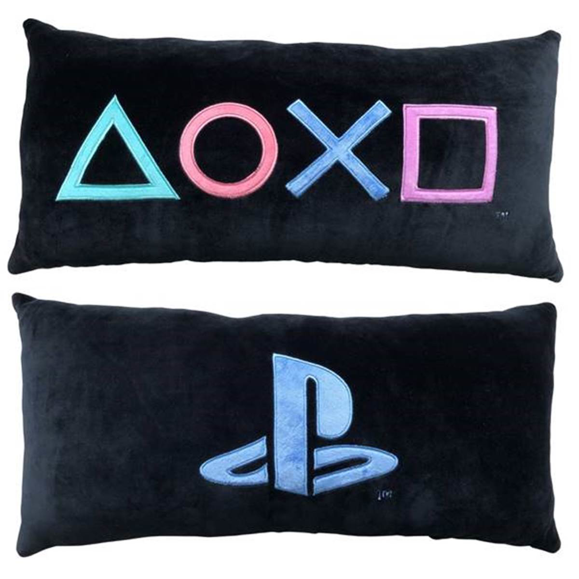 PlayStation - Coussin Premium double face Logo 60cm - flash vidéo