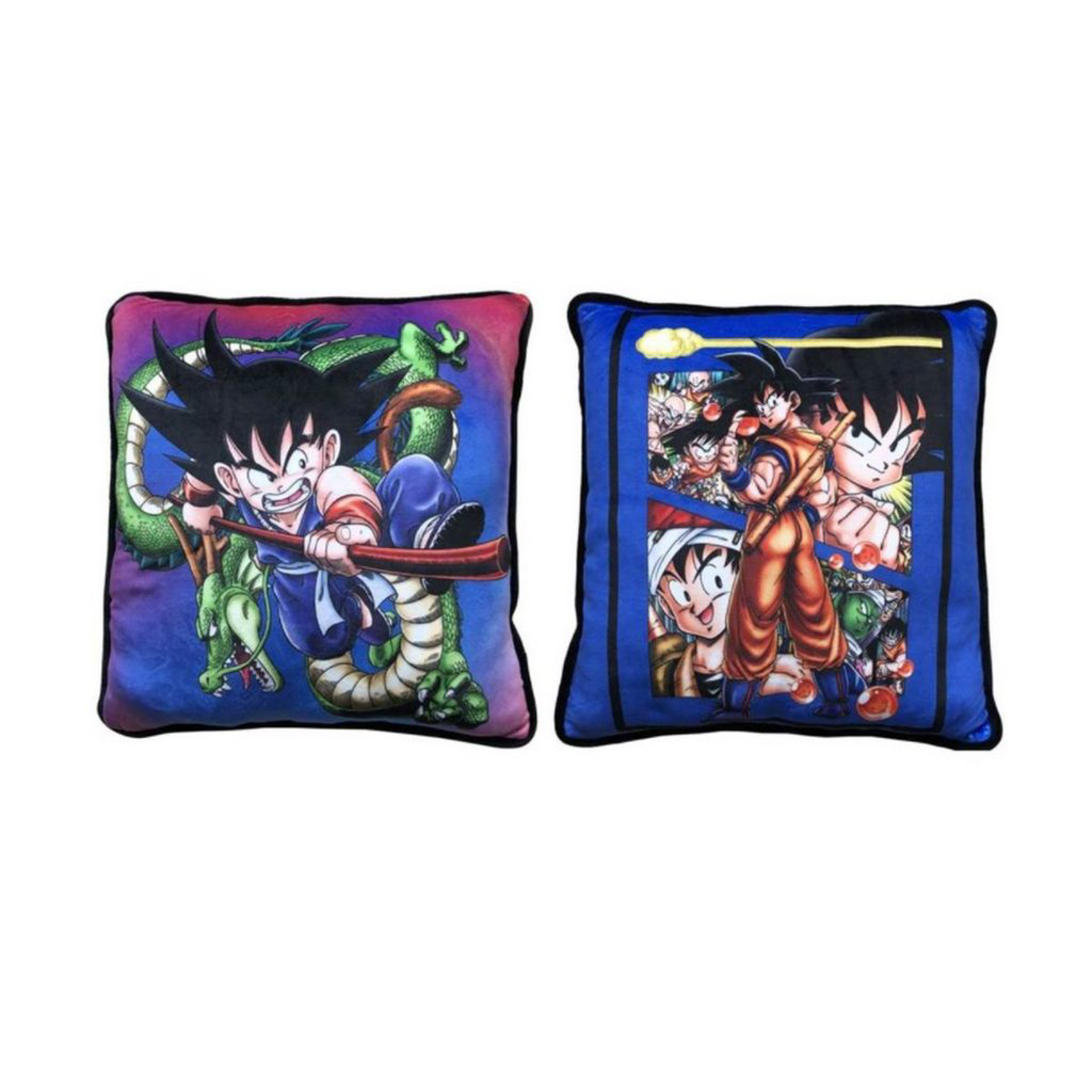 Dragon Ball Z - Coussin carré double face Son Goku et Shenron - flash vidéo