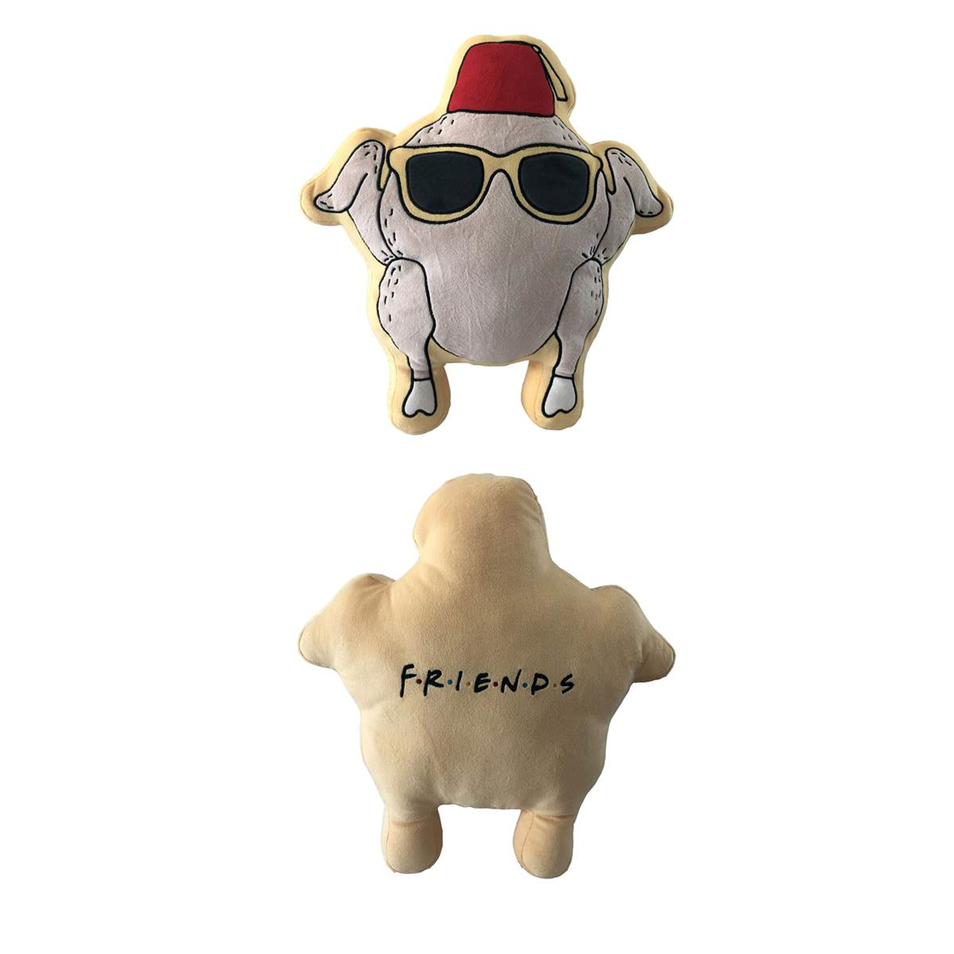 Friends - Coussin Mochi Mochi en forme de tête de dinde 40cm - flash vidéo