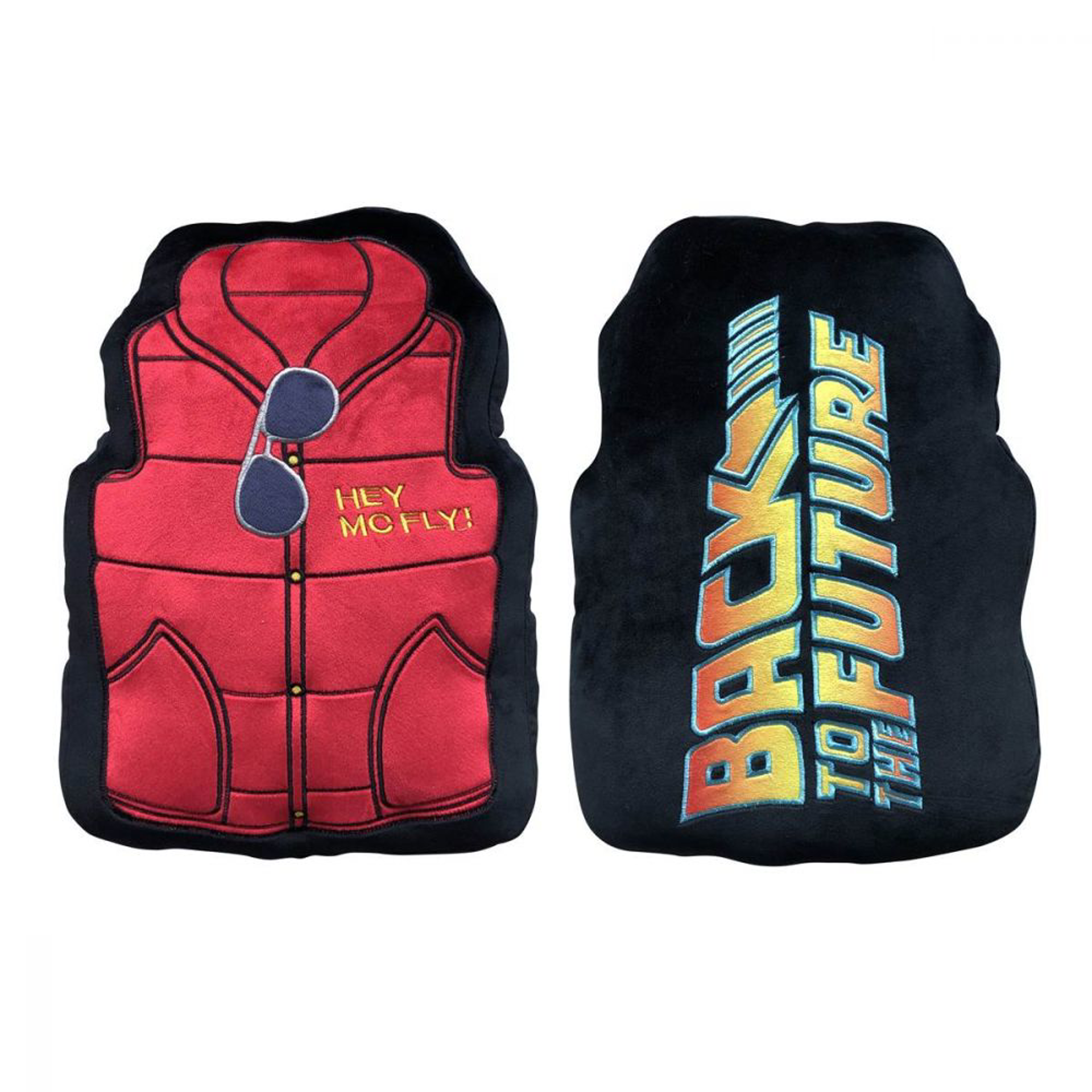 Retour vers le Futur - Coussin en forme de gilet 40cm - flash vidéo