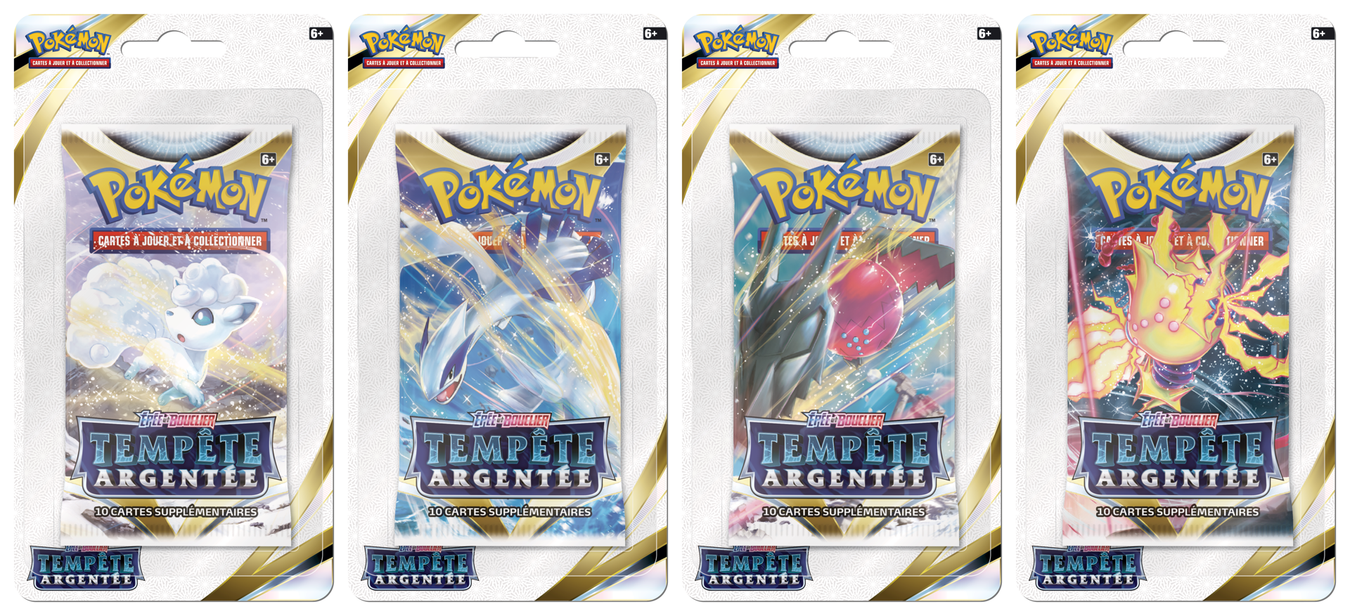 Pokémon JCC - Epée et Bouclier - Pack de Booster Blister Tempête Argentée (1 Booster aléatoire) - flash vidéo