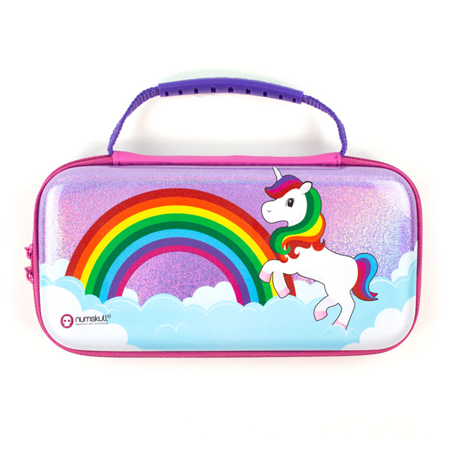 Numskull - Housse de transport Licorne pour Nintendo Switch - flash vidéo