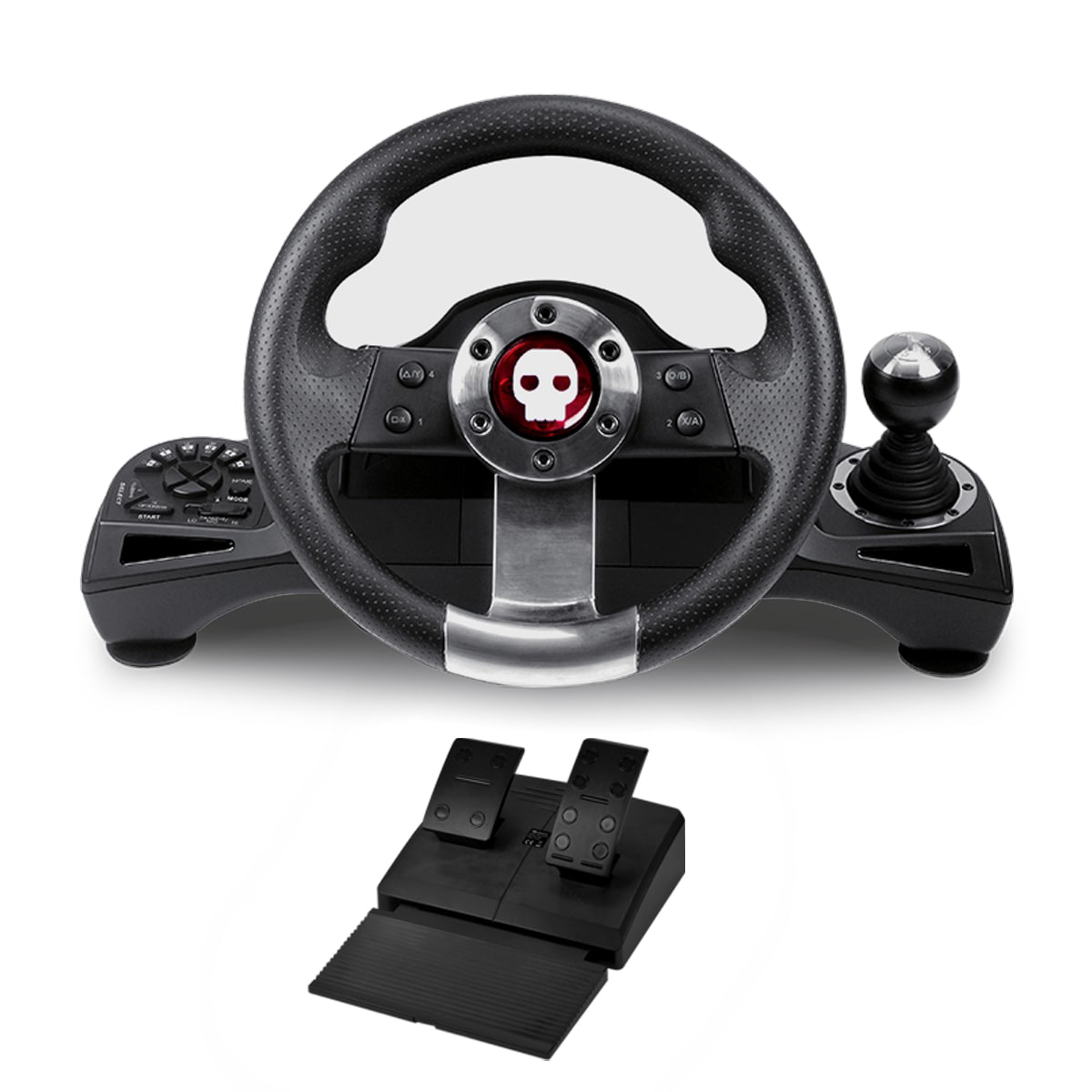 Numskull - Volant gaming pro avec changement de vitesse pour PS3, PS4, Xbox One et PC - flash vidéo