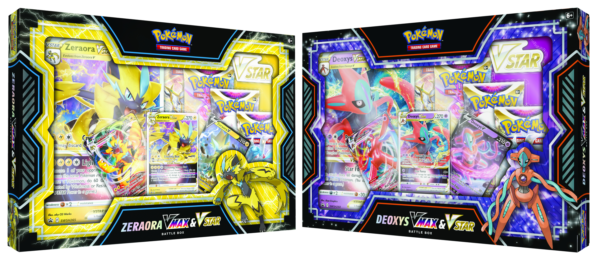 Pokémon JCC - Coffret de combat VMAX & VSTAR Deoxys vs Zeraora (1x Boite aléatoire) - flash vidéo
