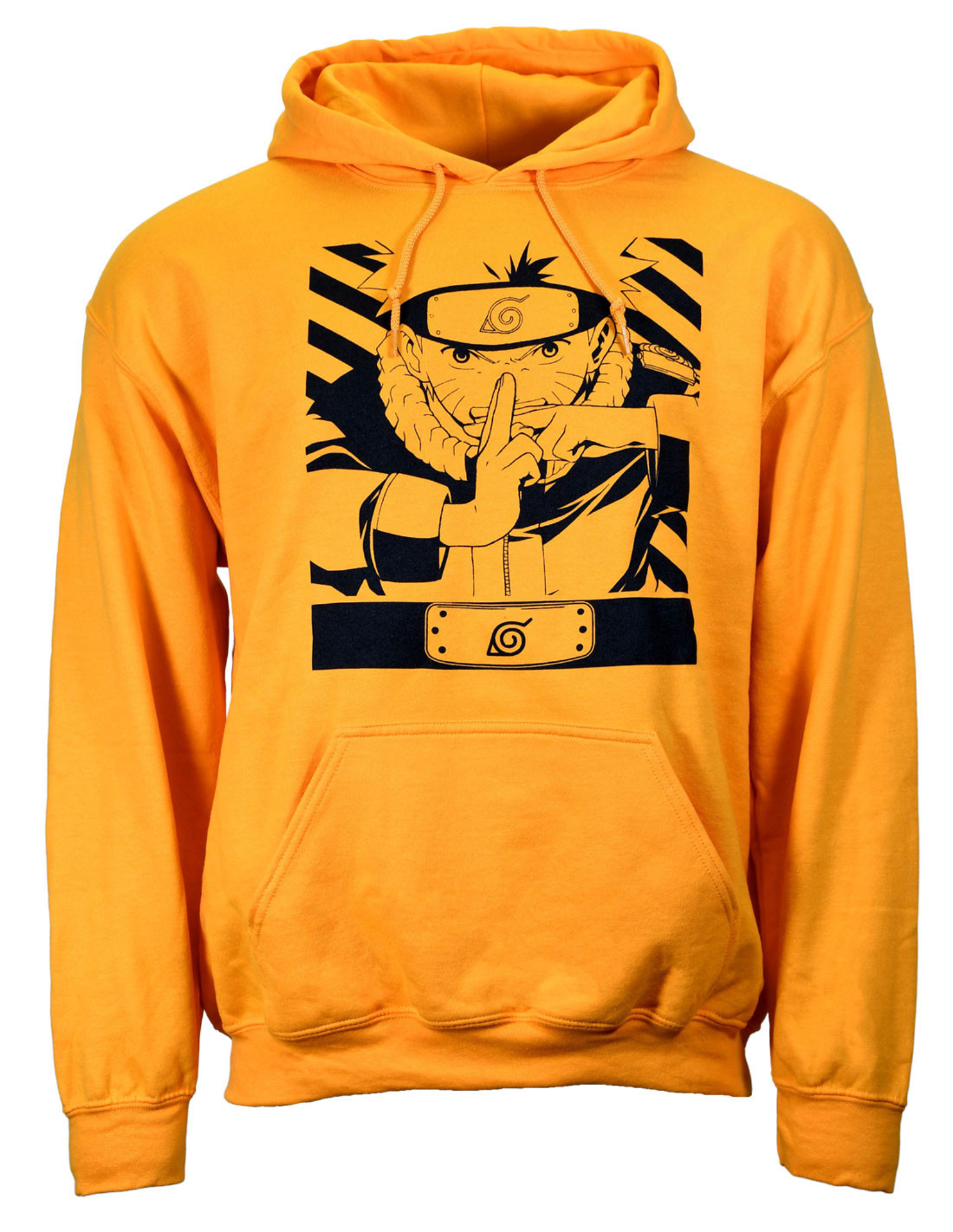 Naruto - Sweat-shirt à capuche Orange Danger - XL - flash vidéo
