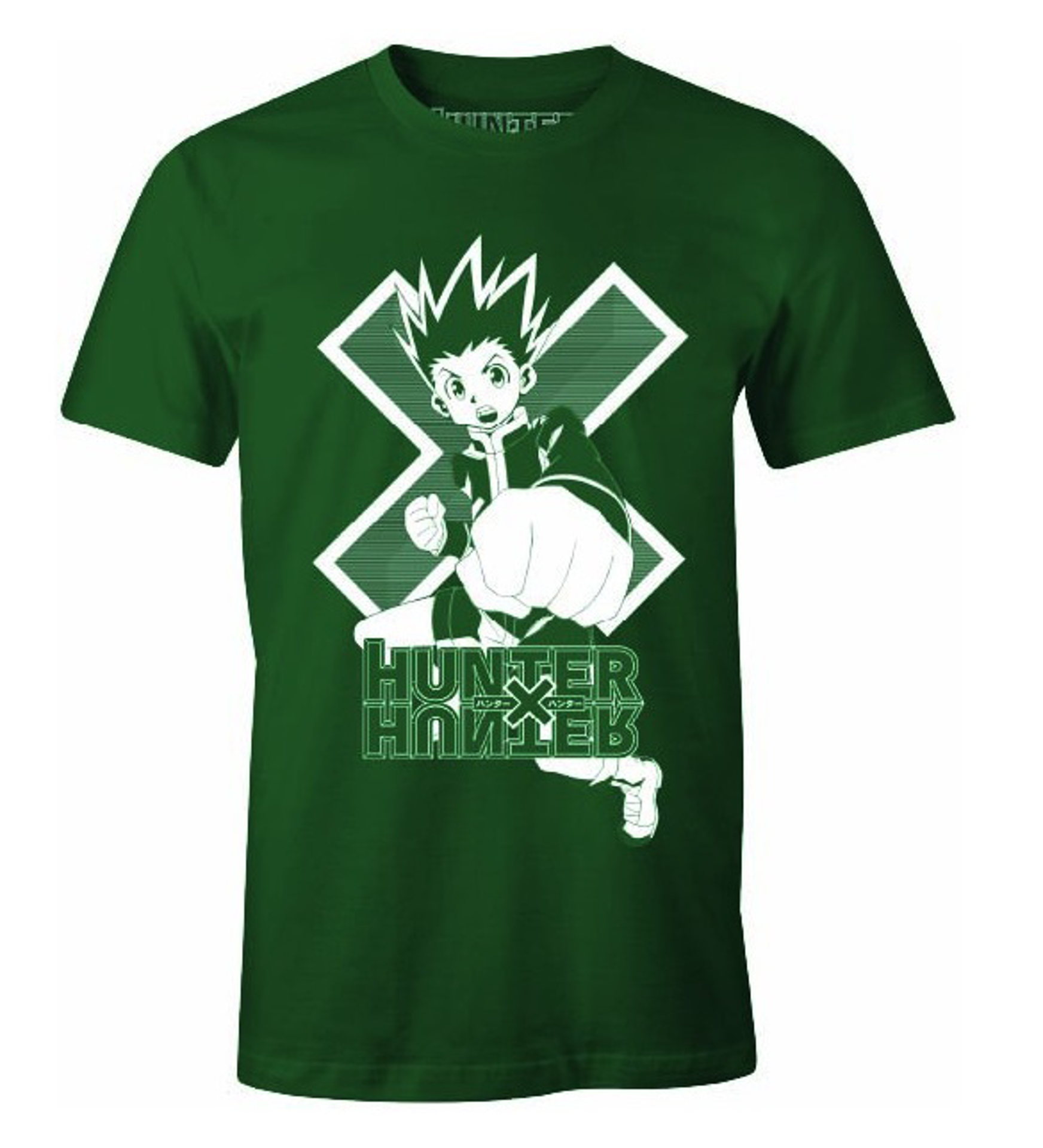 Hunter X Hunter - T-shirt Vert Gon X Monochrome - XXL - flash vidéo