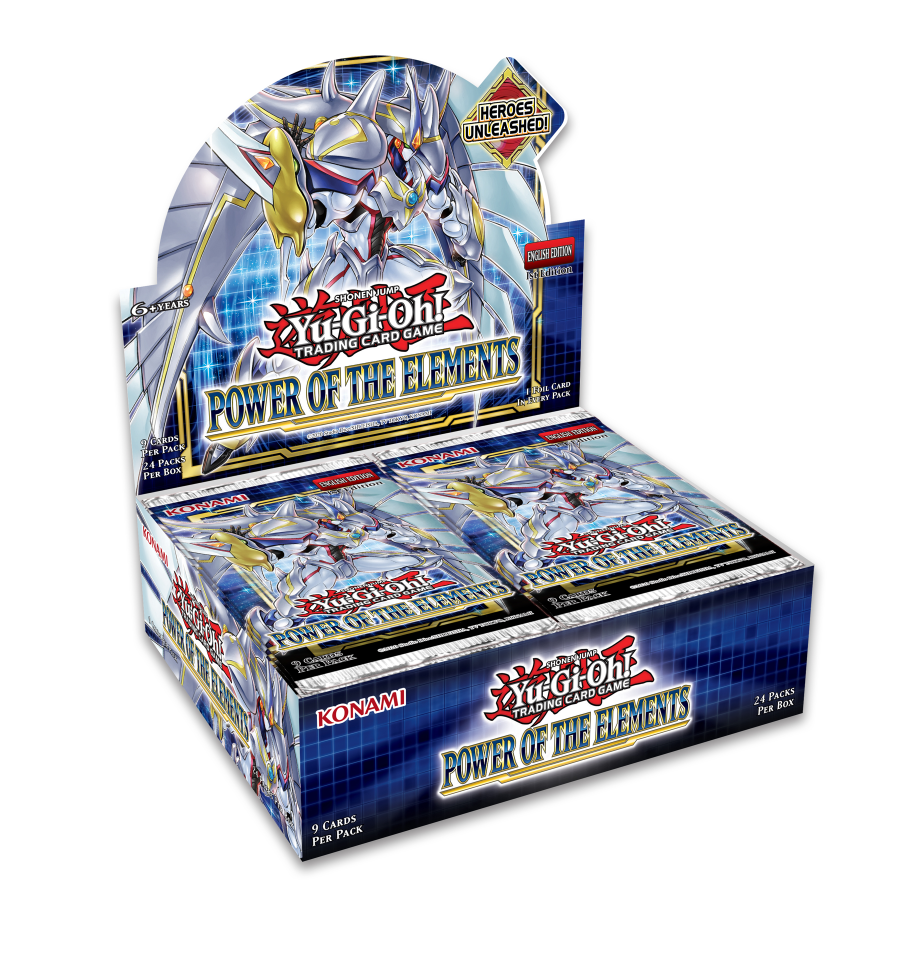Yu-Gi-Oh! JCC - Display de Pack de Booster Power Of The Elements (24 Boosters) - flash vidéo