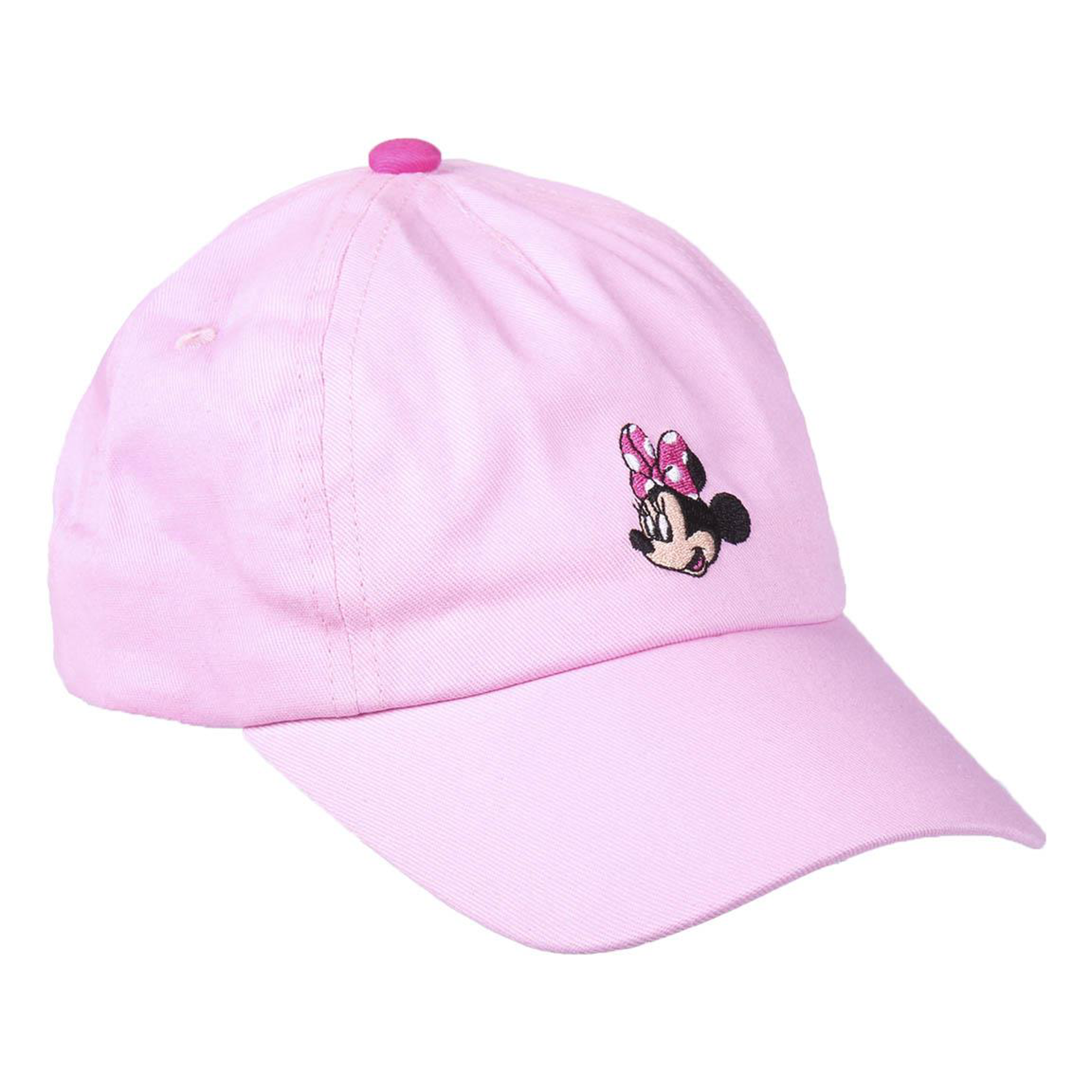 Disney - Casquette de baseball à broderie Minnie rose pour enfants - flash vidéo