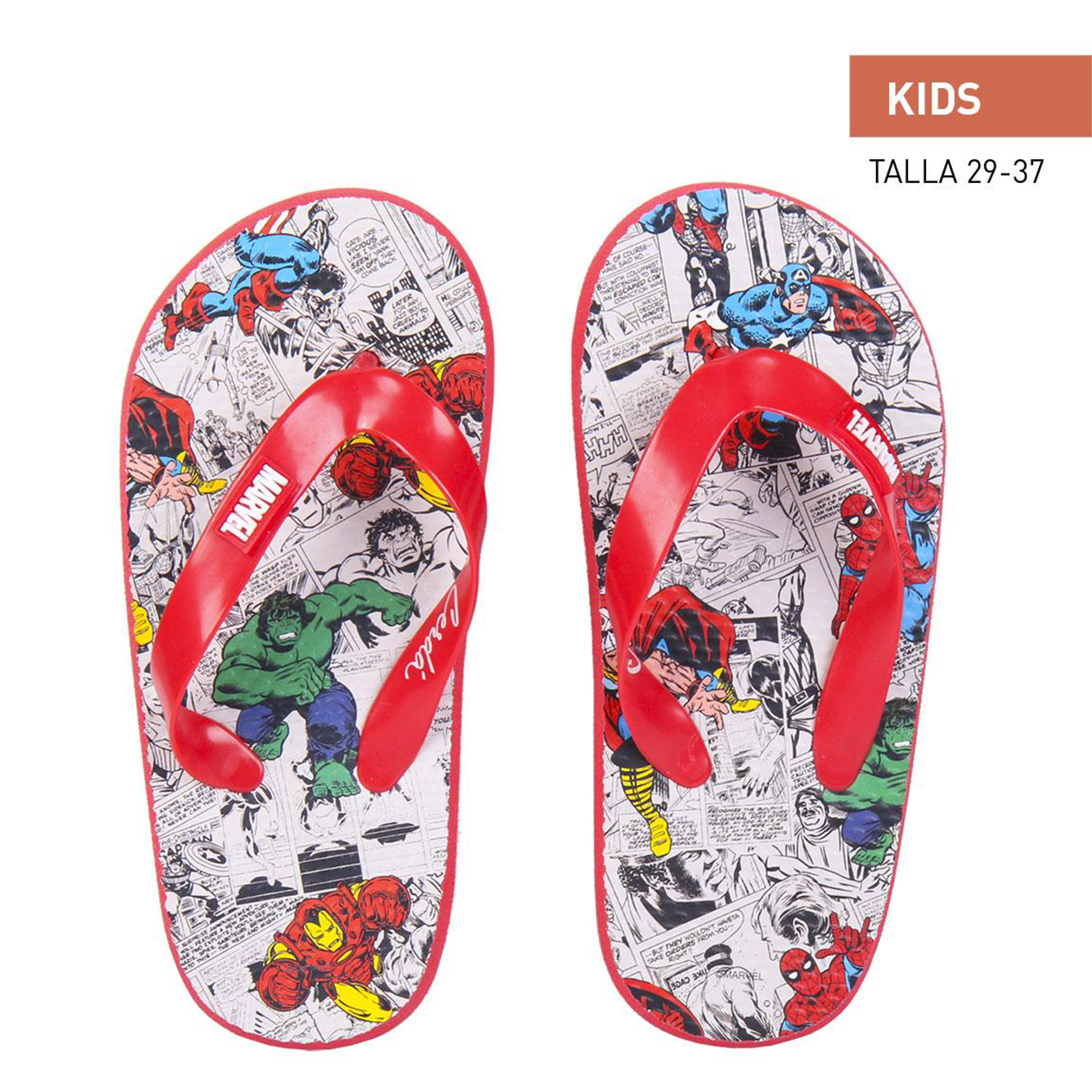 Marvel Avengers - Tongs Les Avengers originels pour enfants - T033 - flash vidéo
