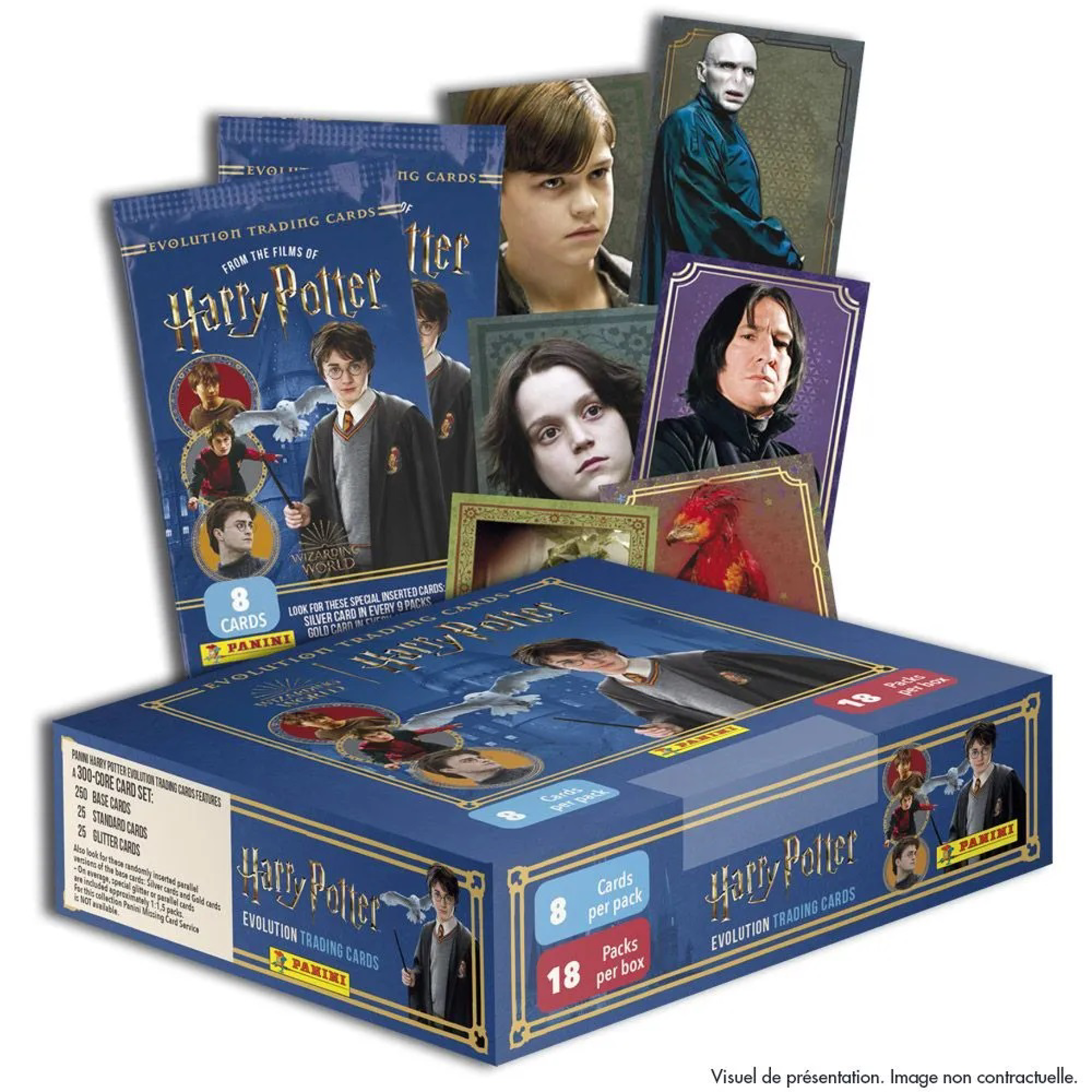 Panini - Pochette de 8 Stickers Harry Potter Evolution Trading Cards - flash vidéo