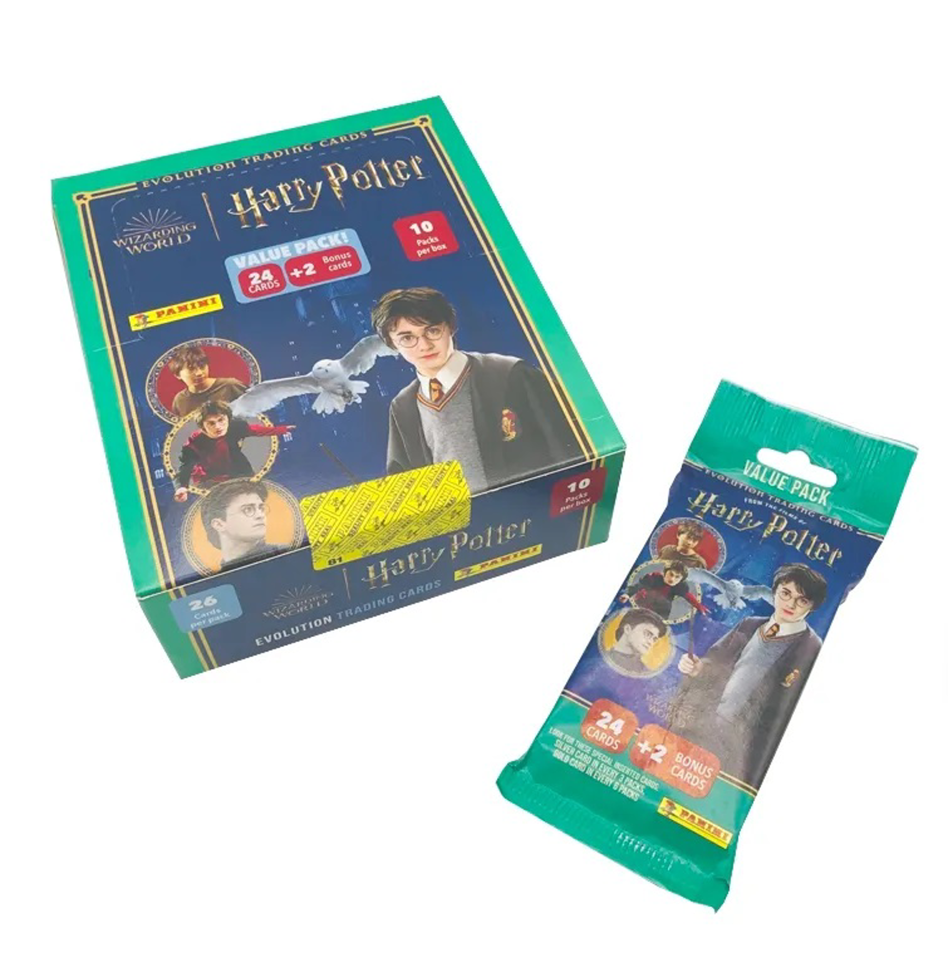 Panini - Fat Pack de 24 Stickers Harry Potter Evolution Trading Cards - flash vidéo