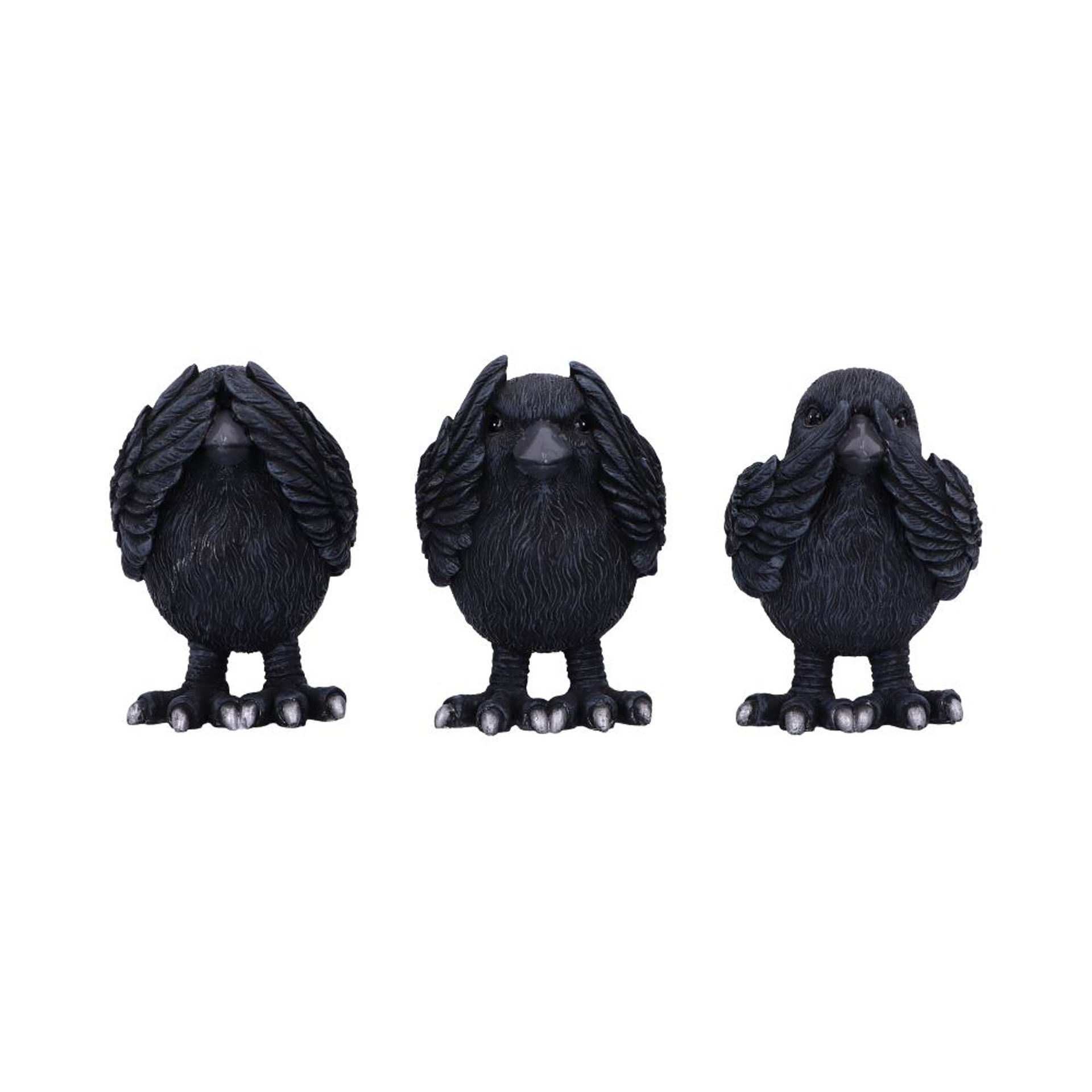 Les Trois Petits Corbeaux de la Sagesse 8,7 cm - flash vidéo