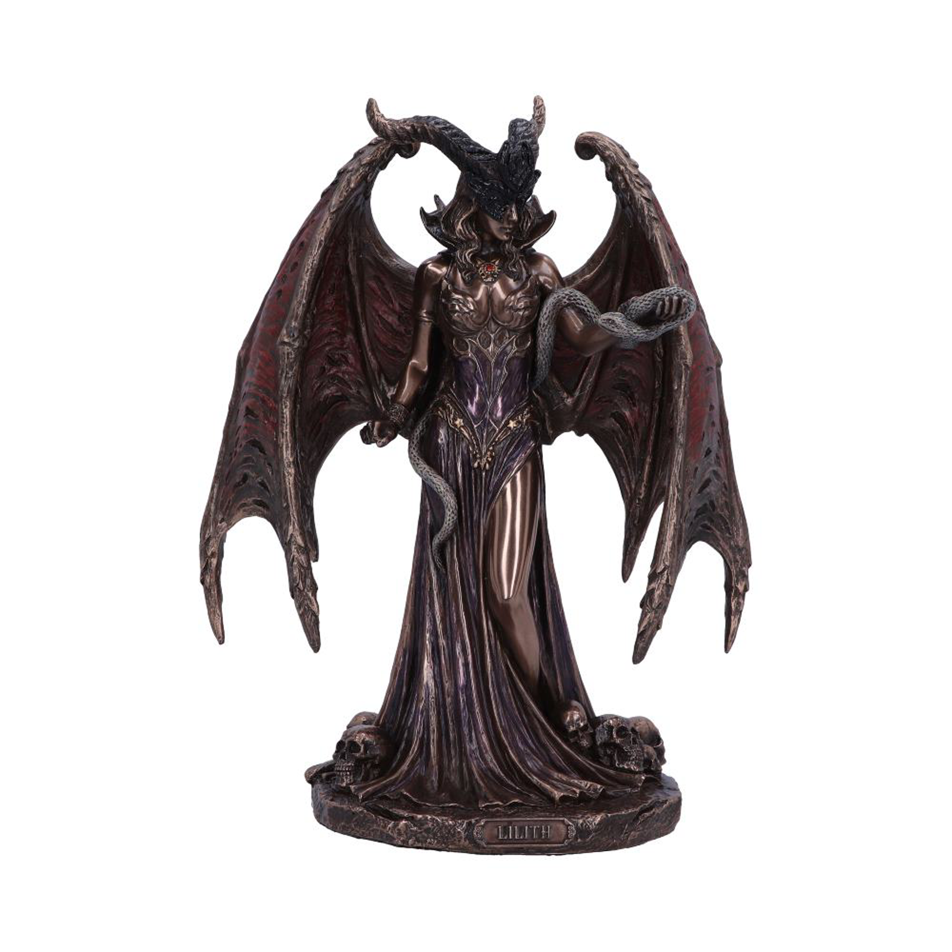 Lilith La Première Femme Figurine Couleur Bronze 23cm - flash vidéo