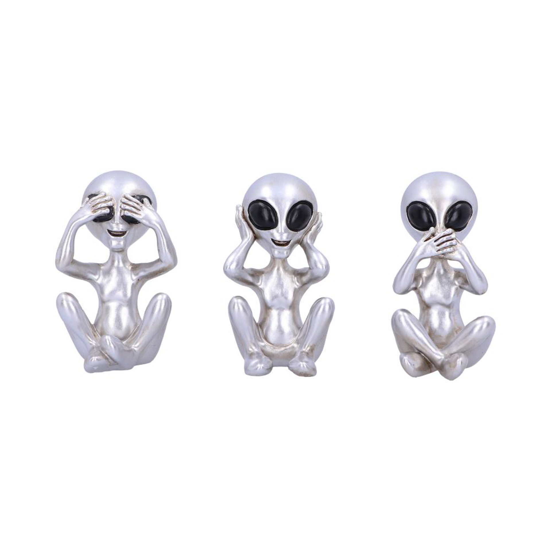 Les Trois Petits Extra-Terrestres de la Sagesse 7,5 cm - flash vidéo