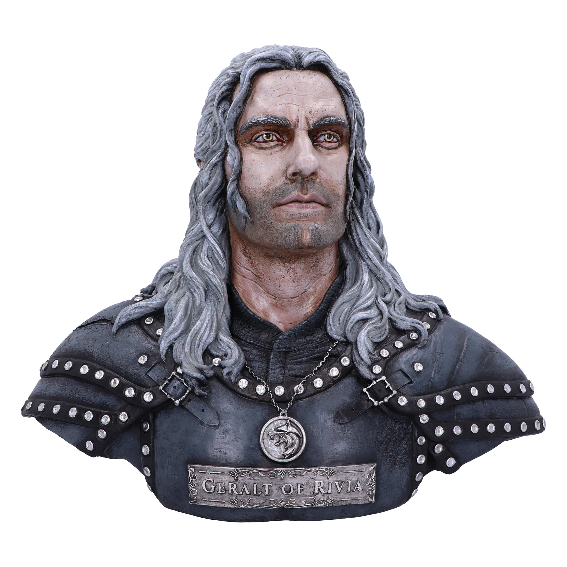 The Witcher - Buste de Geralt de Riv 39.5cm - flash vidéo