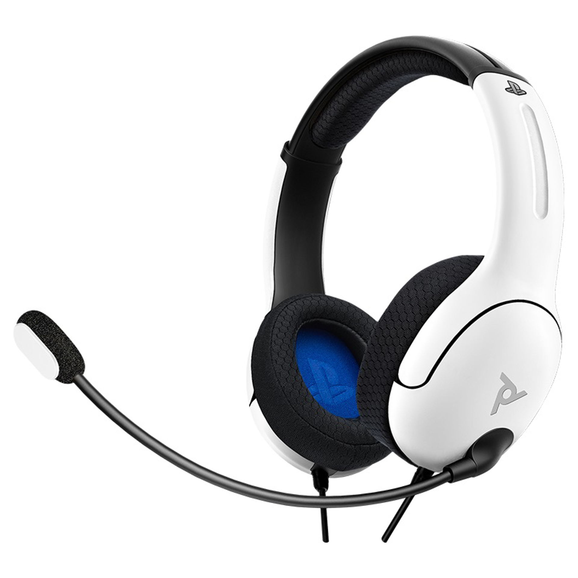 PDP - Casque de jeu stéréo filaire Airlite Blanc pour PS5, PS4 et Windows 10/11 - flash vidéo