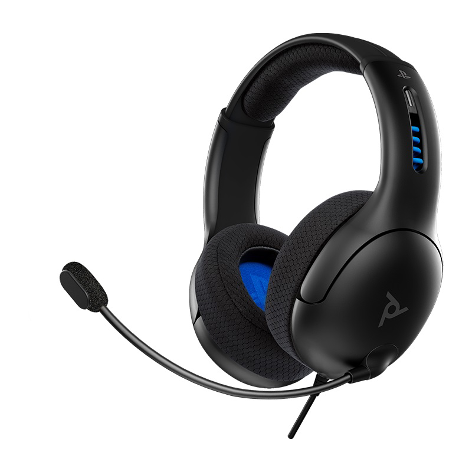 PDP - Casque de jeu stéréo filaire LVL50 Noir pour PS5, PS4 & PC - flash vidéo