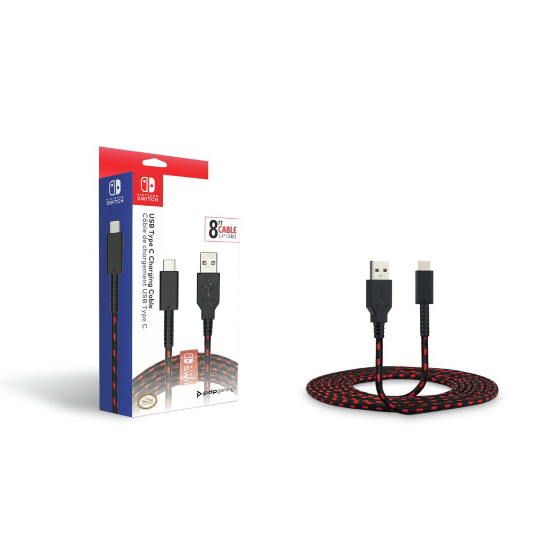 PDP - Câble de charge USB-C pour Nintendo Switch, Switch Lite et Switch OLED - flash vidéo