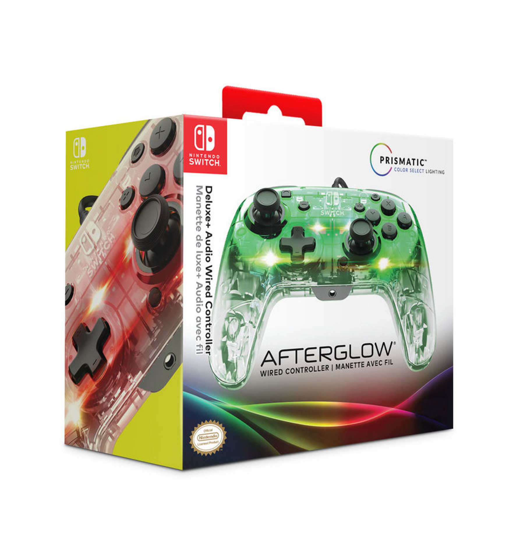 PDP - Manette filaire Afterglow Deluxe+ Audio pour Nintendo Switch et Switch OLED - flash vidéo