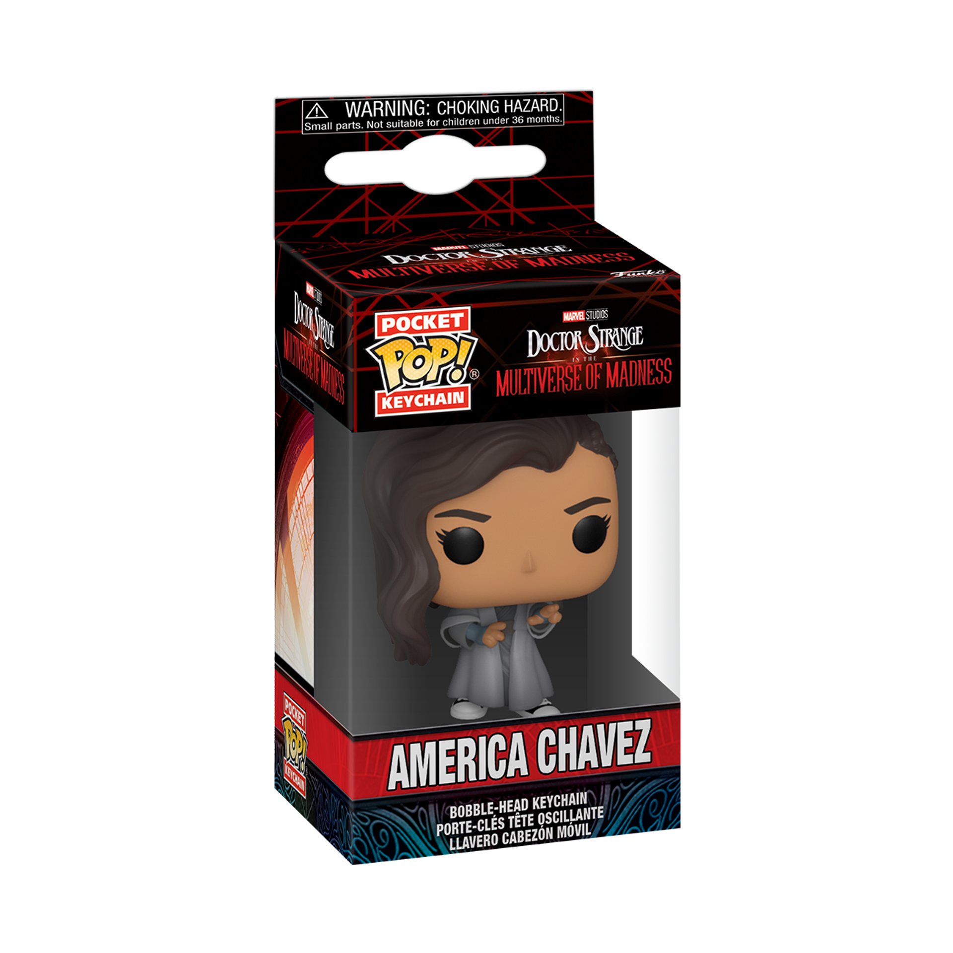 Funko Pop! Keychain: Doctor Strange in the Multiverse of Madness - America Chavez (in Robe) - flash vidéo